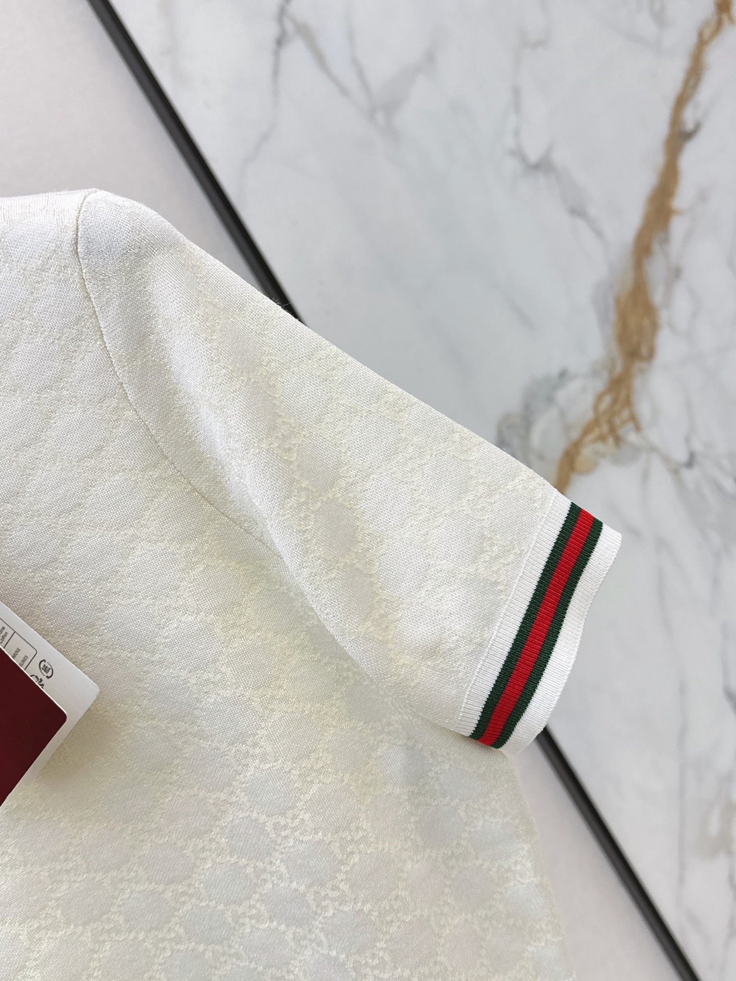 Guc 26ss jacquard polo knitwear