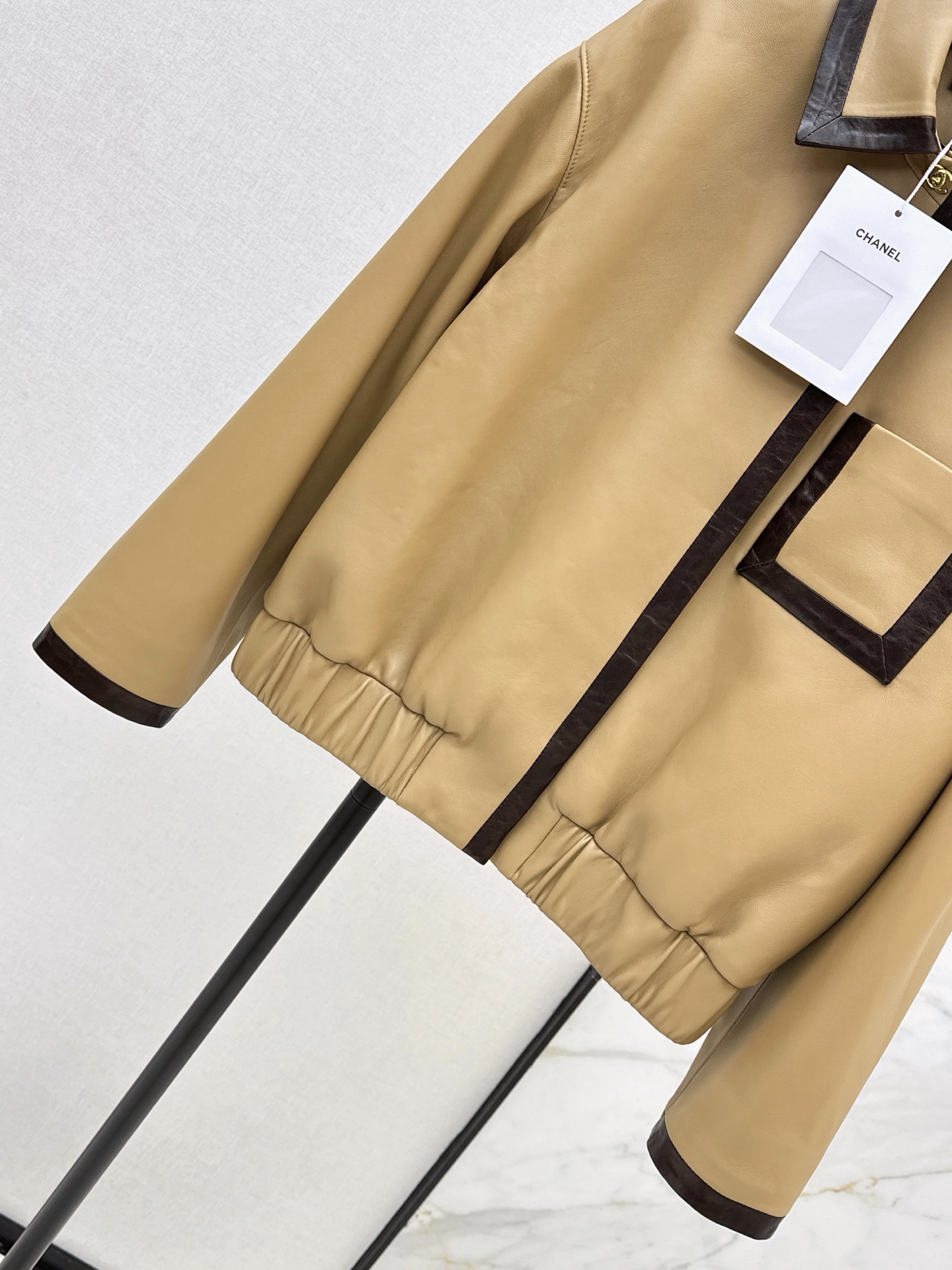 Chan 26ss leather jacket
