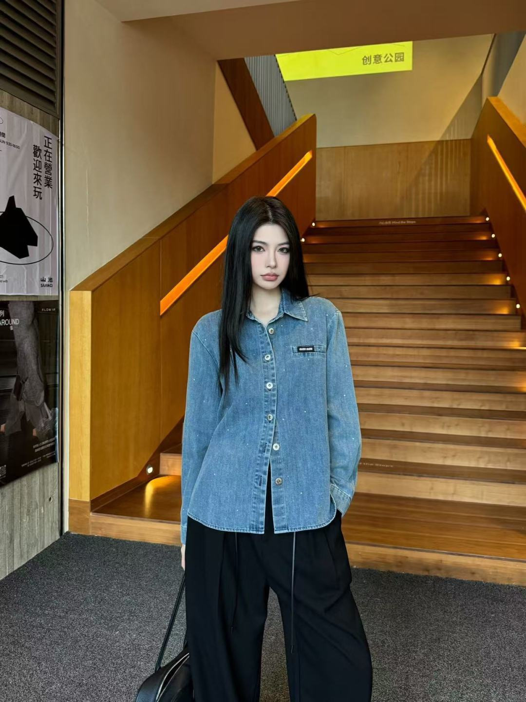 Miu 26ss denim shirt