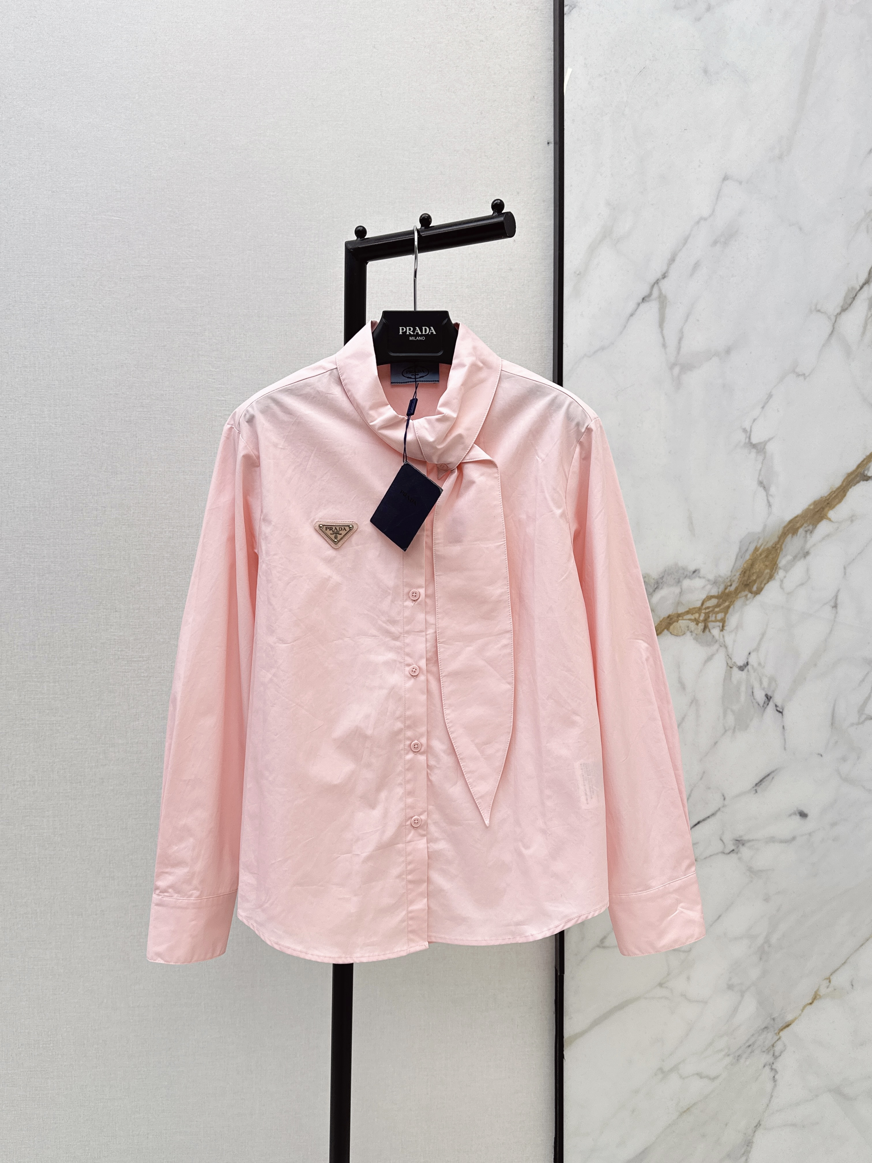 Pra 26ss ribbon shirt