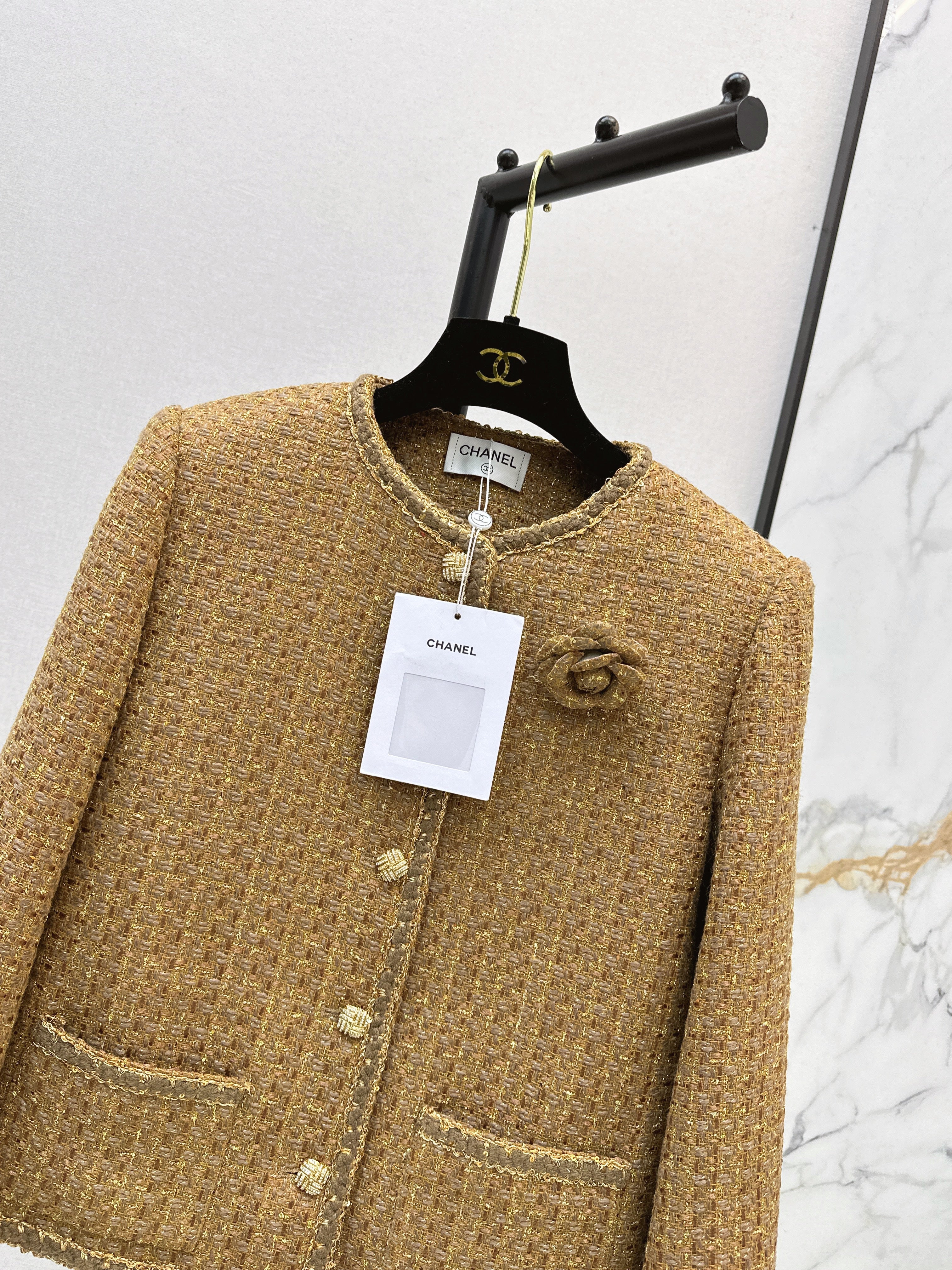 Chan 26ss woven tweed jacket