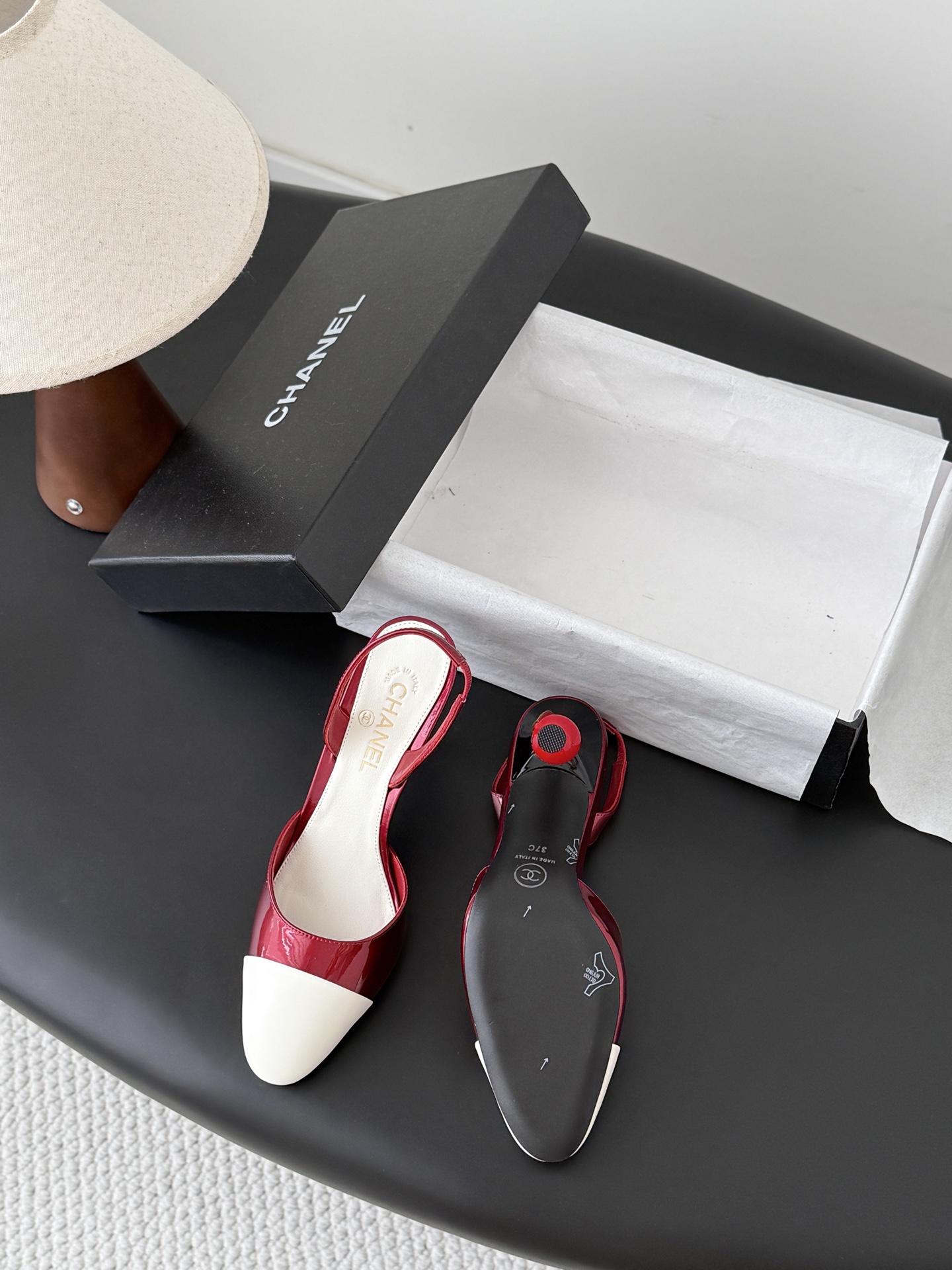 Chan 26A slingback heels
