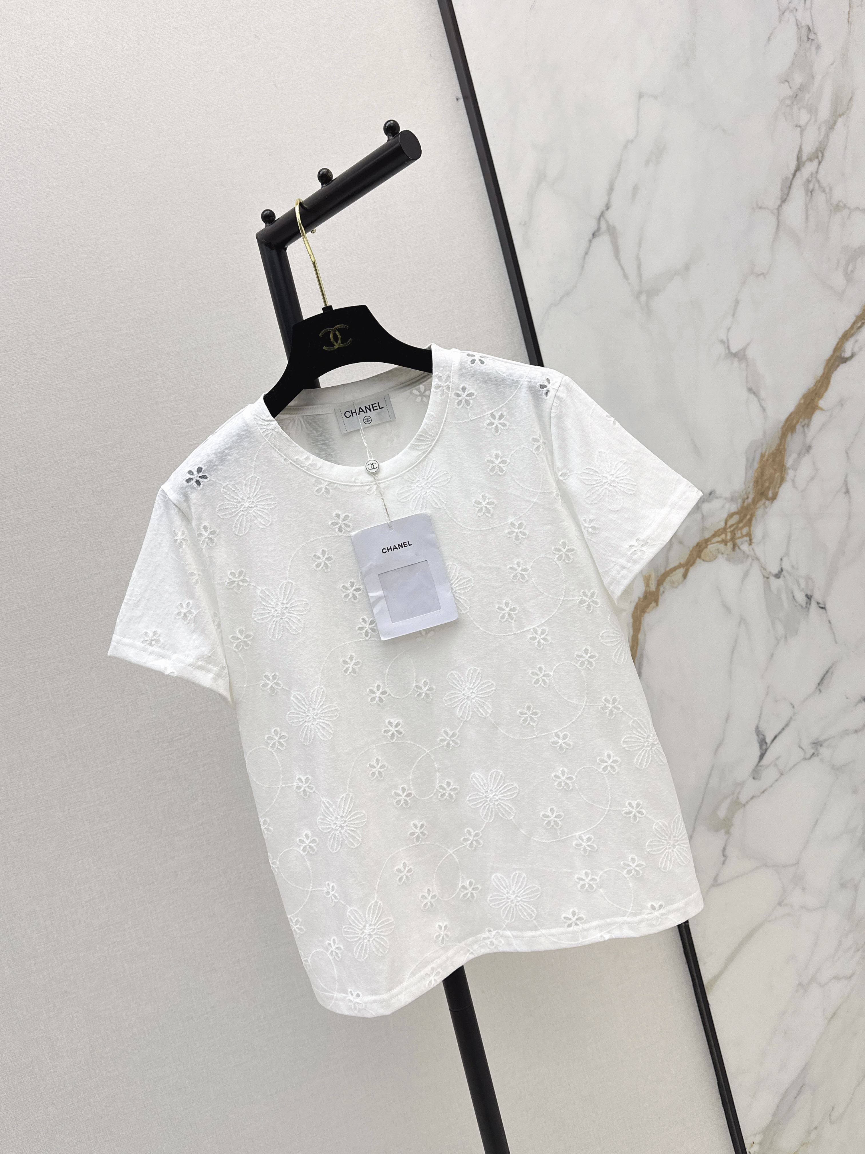 Chan 26ss embroidery t-shirt