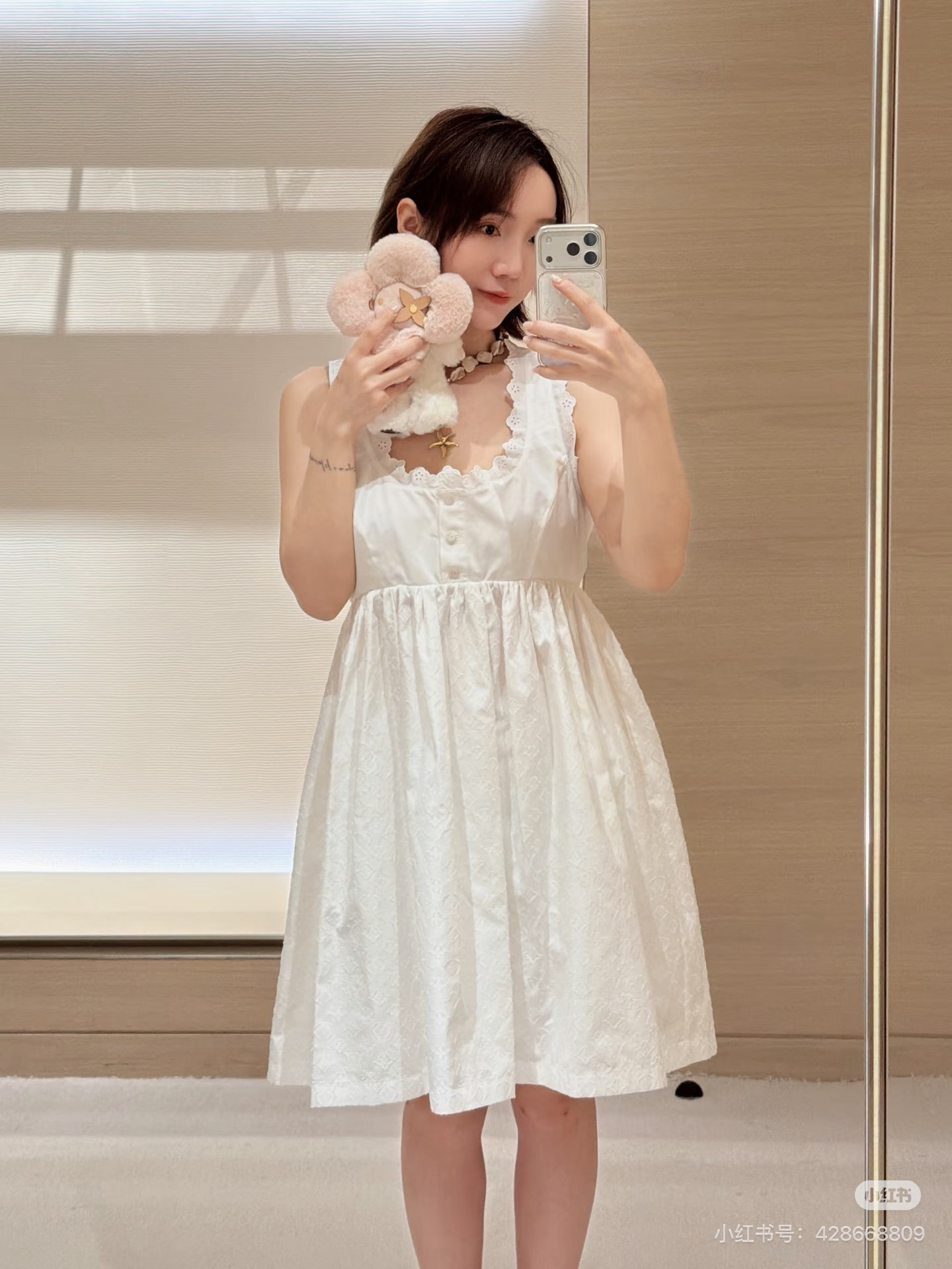 Loui 26ss jacquard ruffle dress