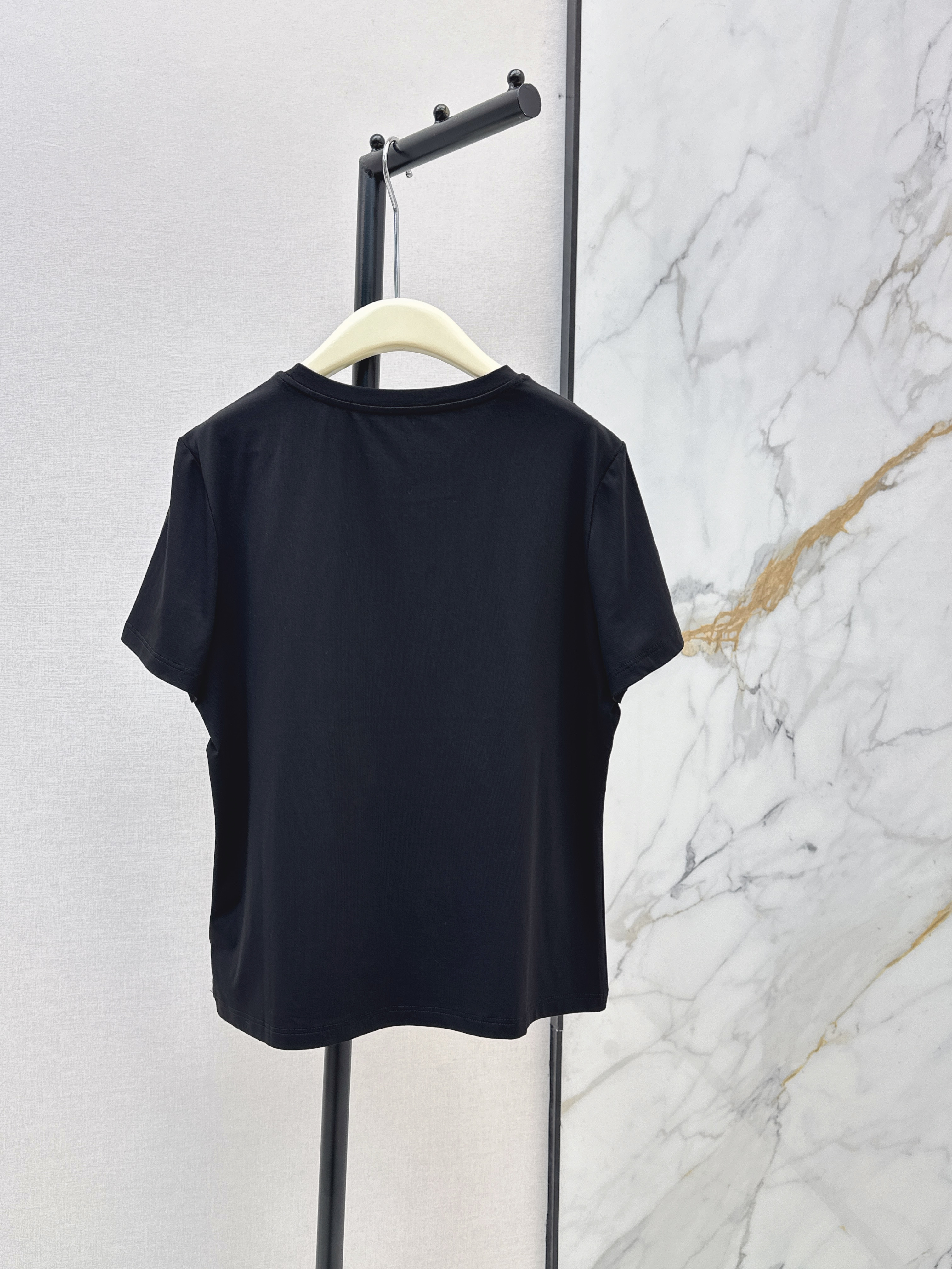 Chan 26ss beading print t-shirt