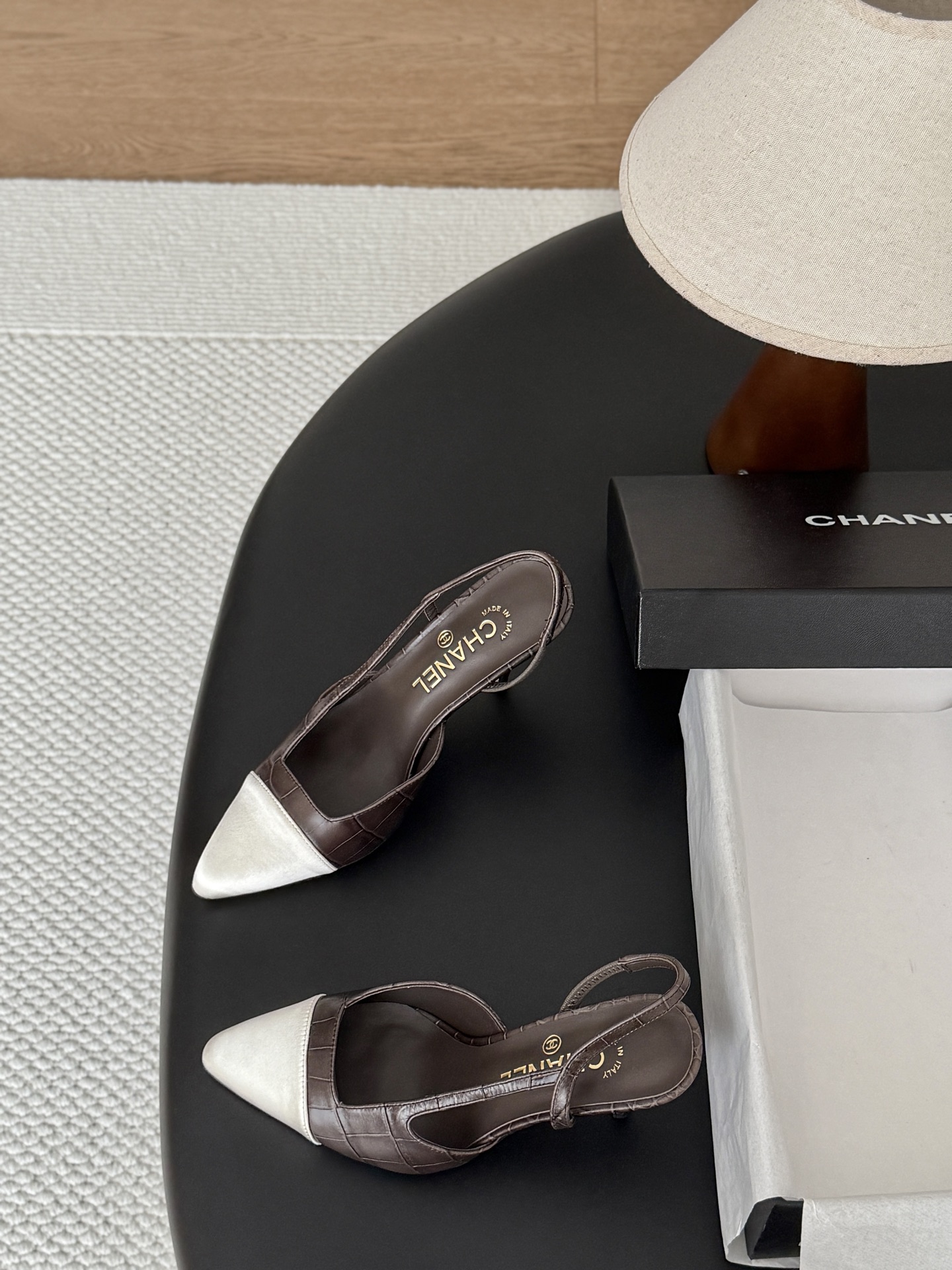 Chan 26A slingback heel