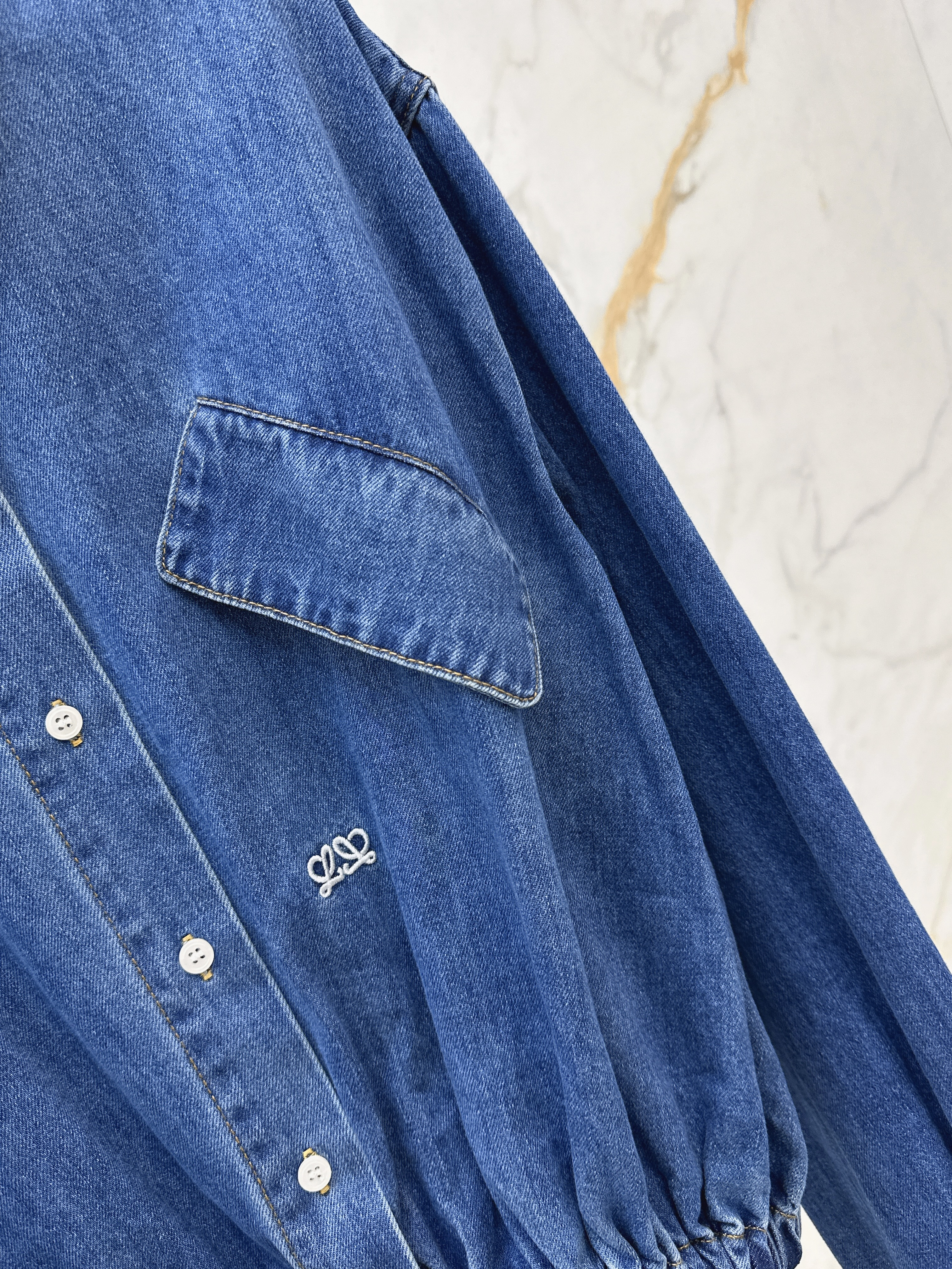 Loe 26ss denim shirt jacket
