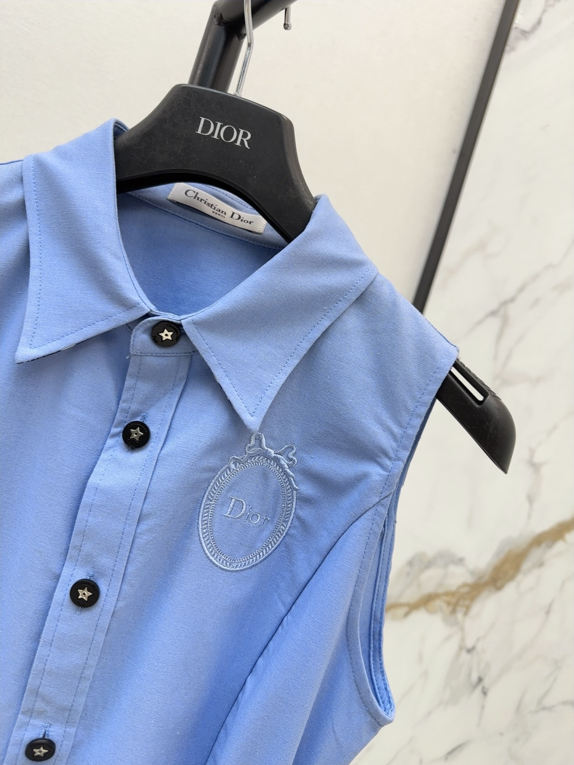CD 26SS Sleeveless Belted Shirt Dress