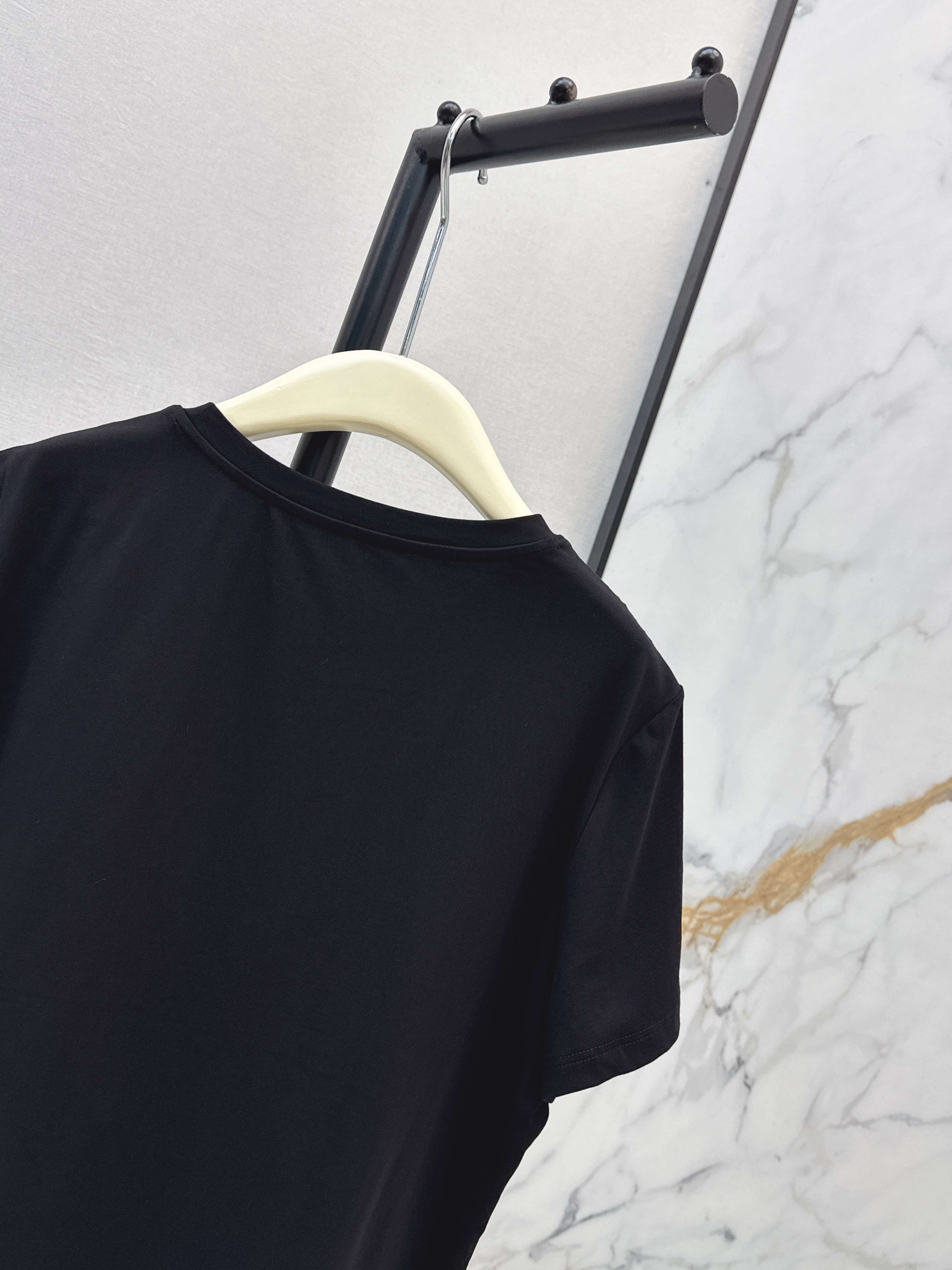 Chan 26ss beading print t-shirt
