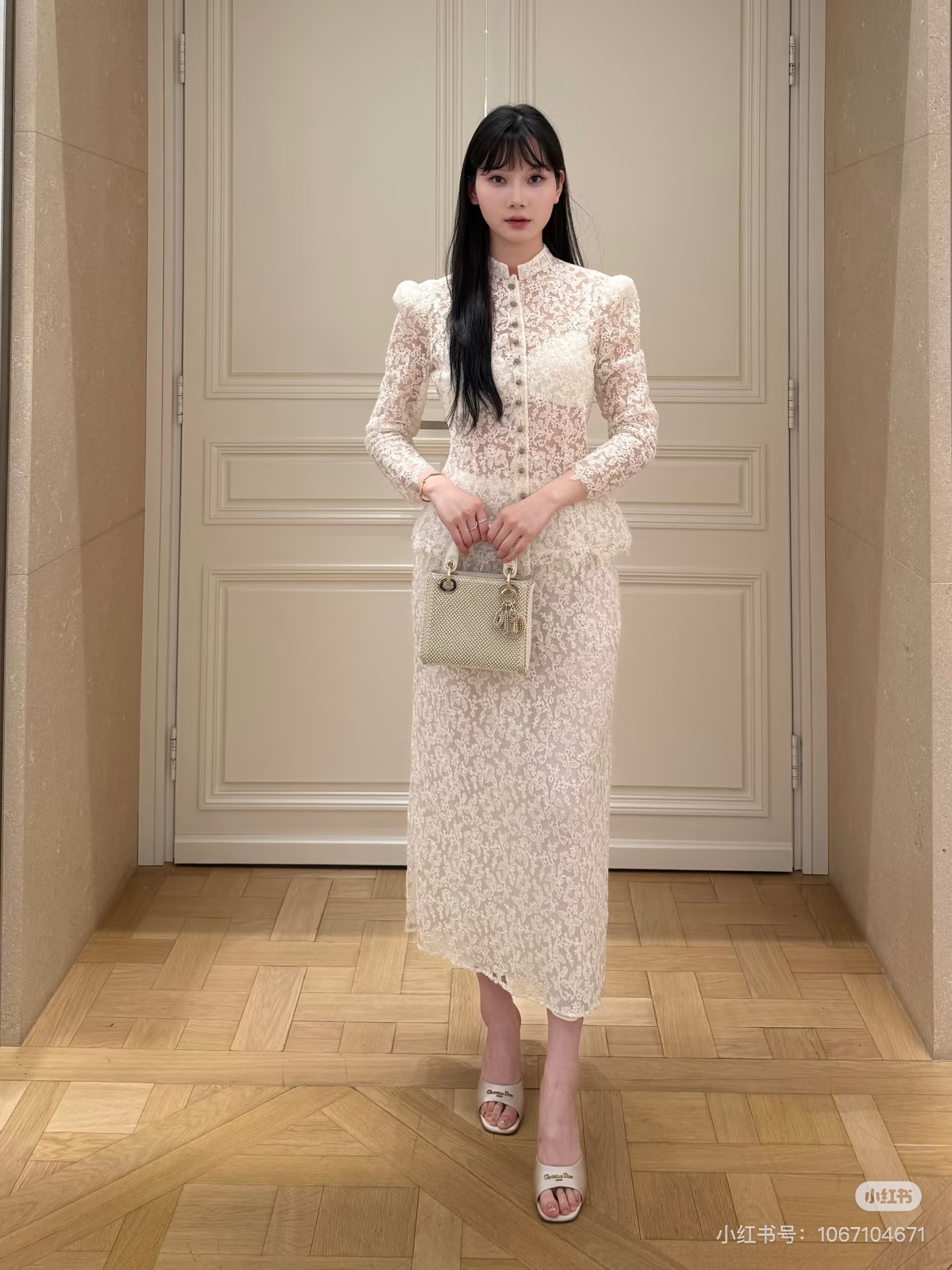 CD 26ss lace ruffle shirt