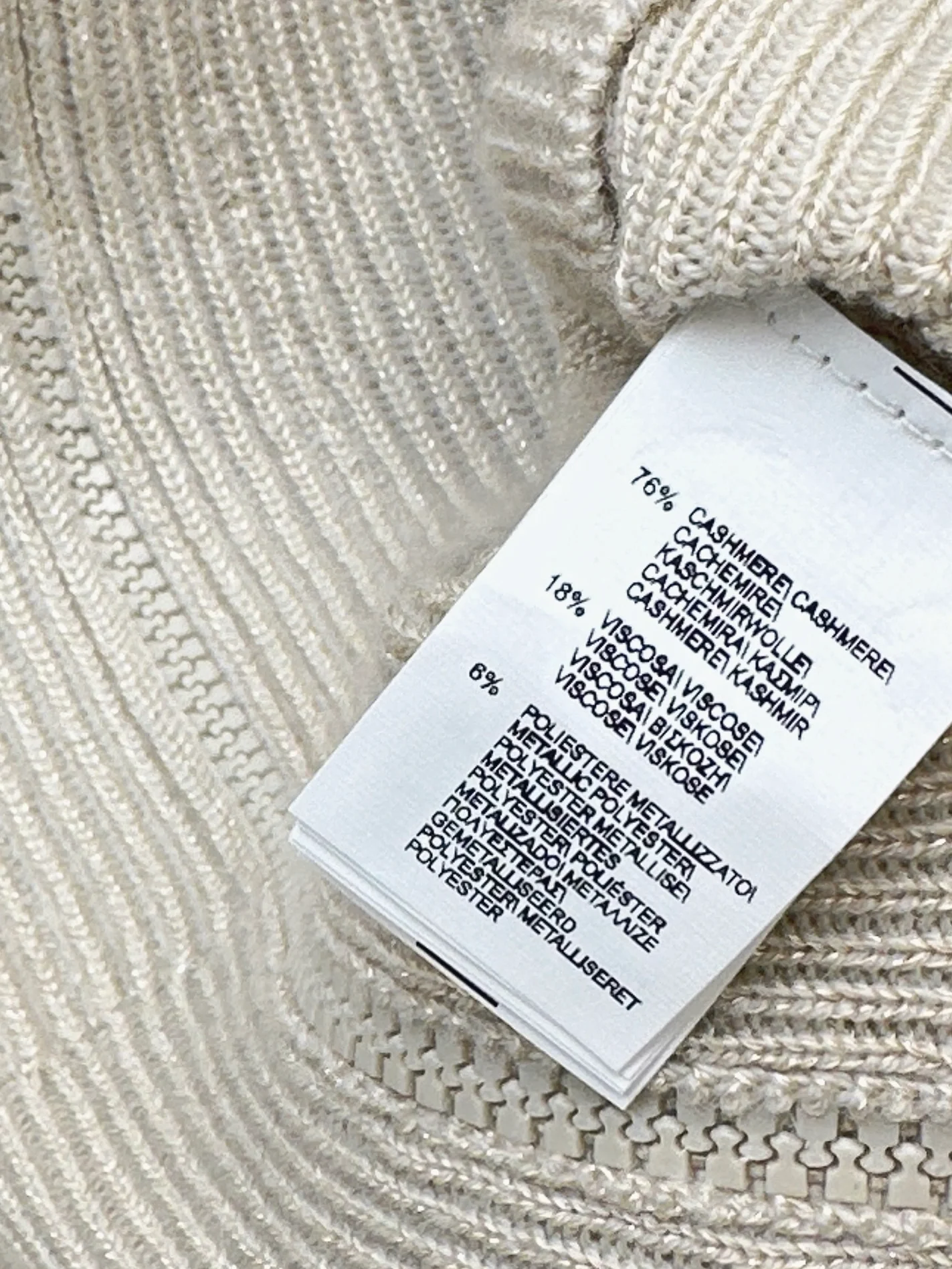 Brun 26ss zip-up sweater