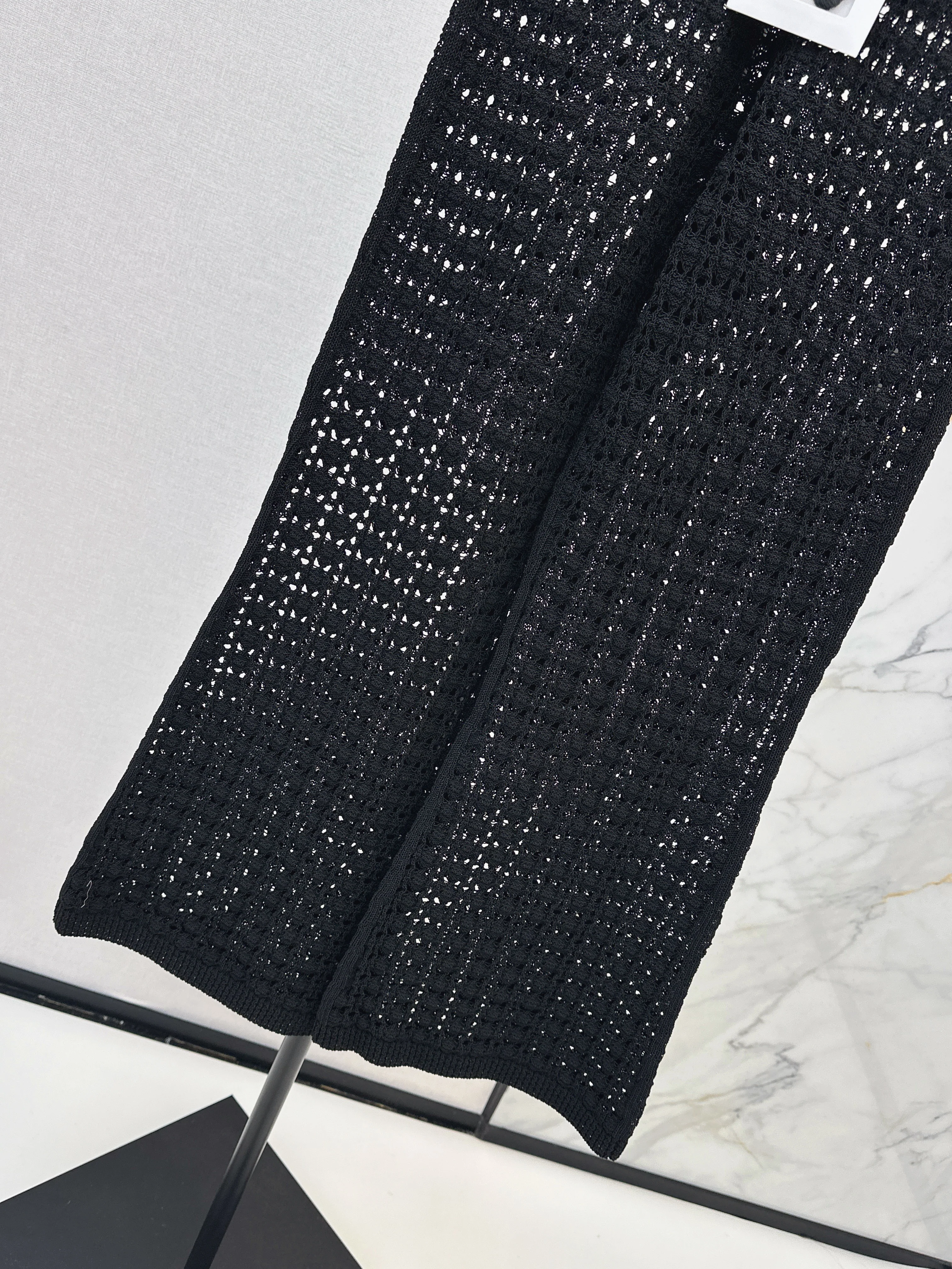 Chan 26ss hollow knit pants