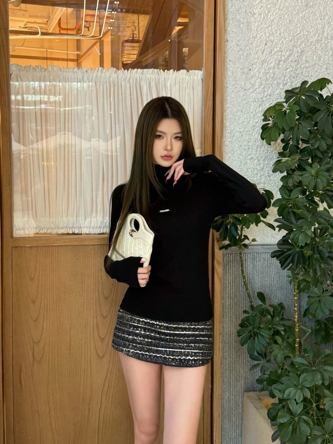 Chan 25fw high neck basic tee