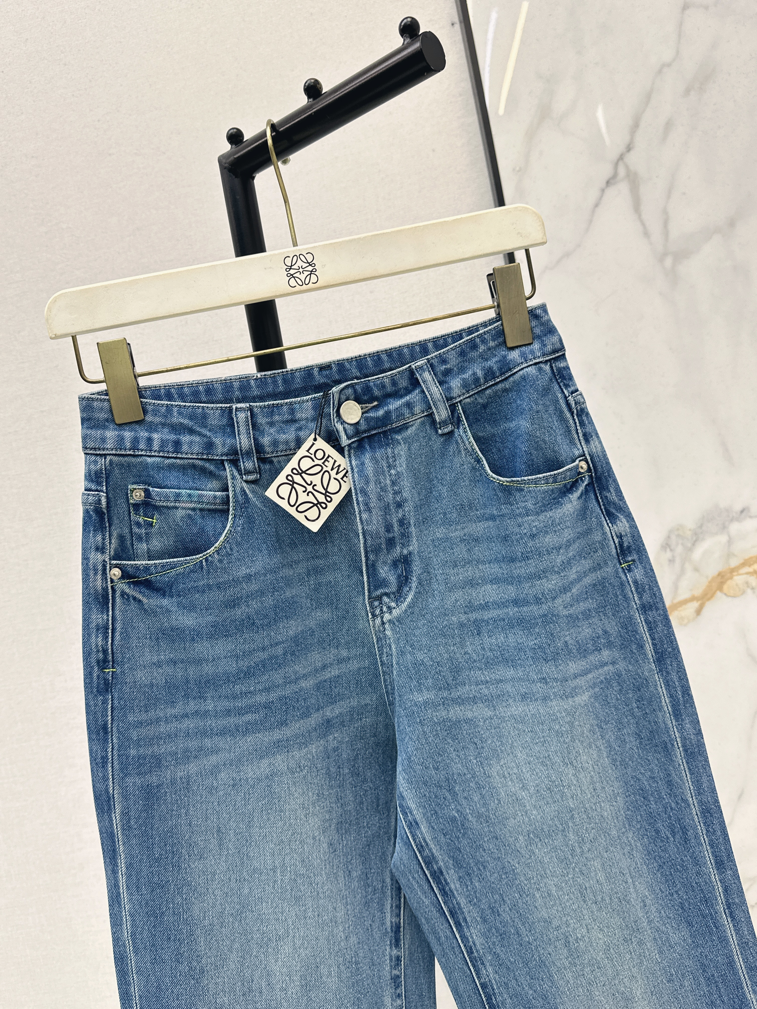 Loe 26ss cropped jeans
