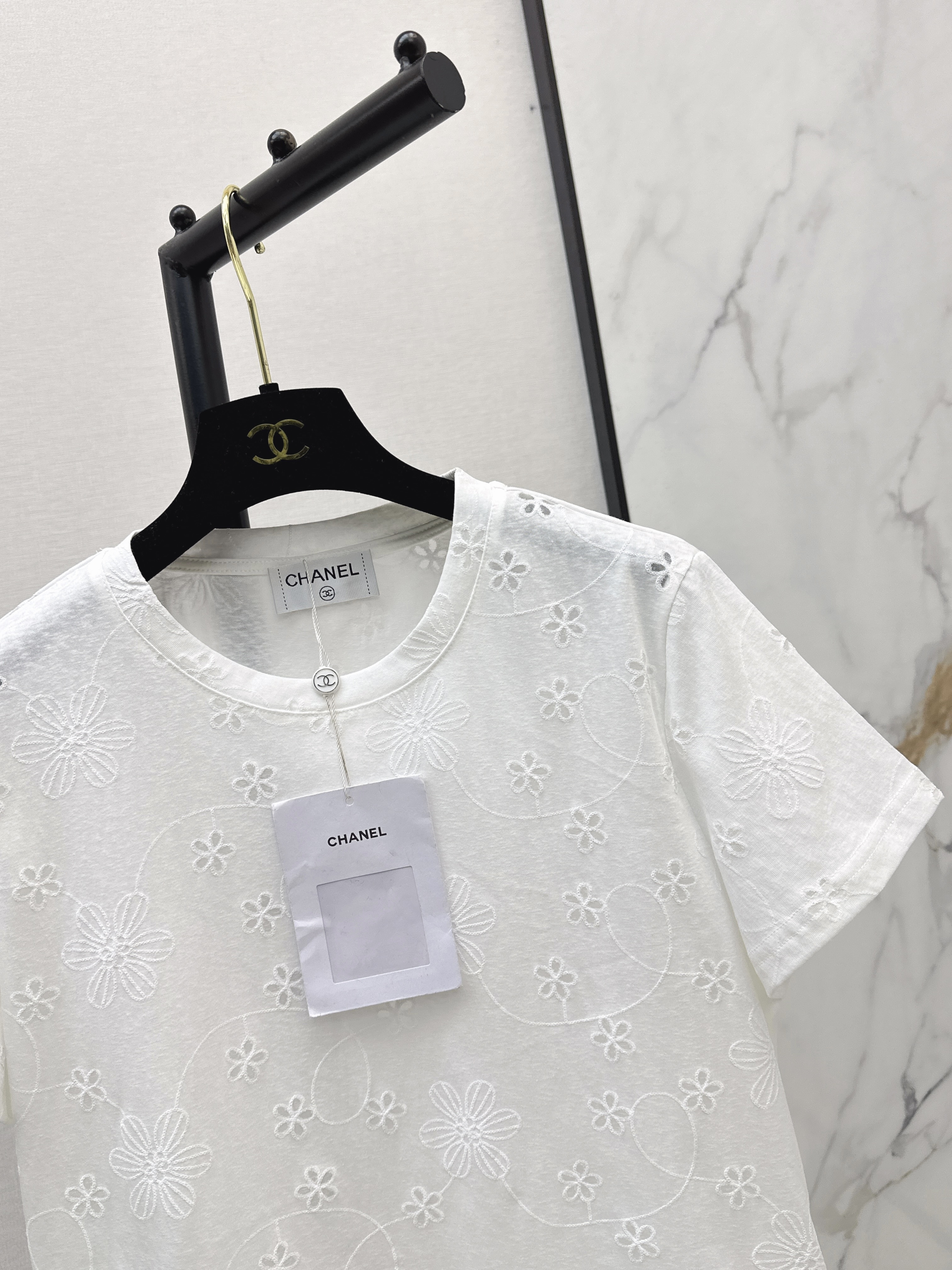 Chan 26ss embroidery t-shirt