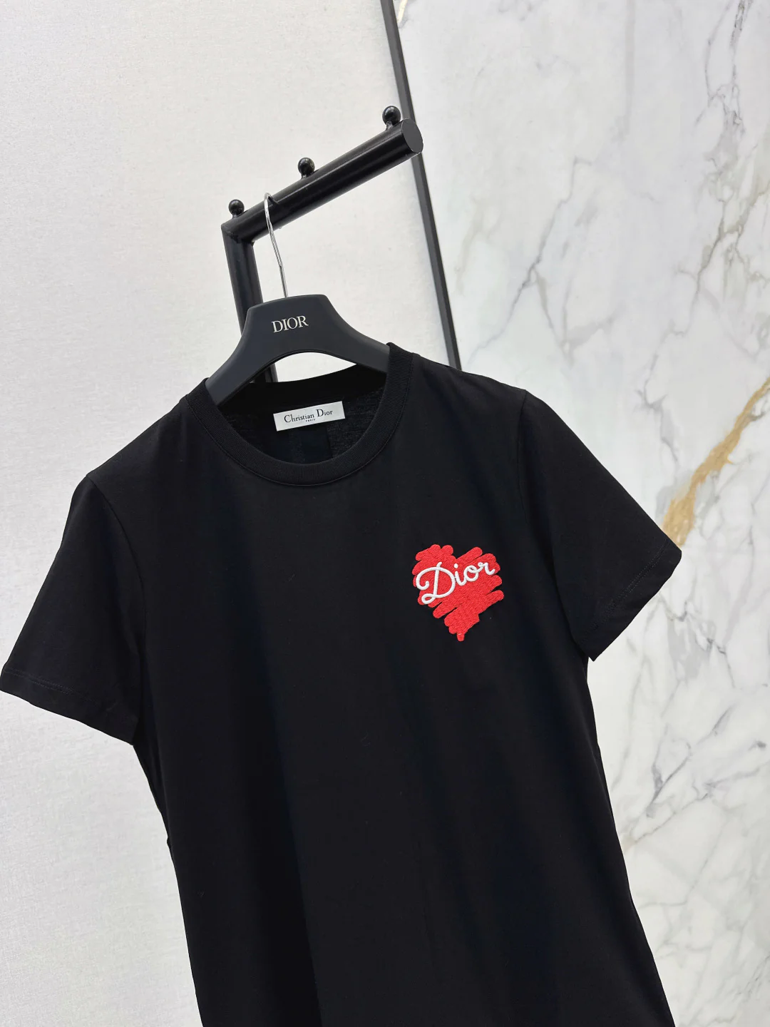 CD 26ss heart print t-shirts