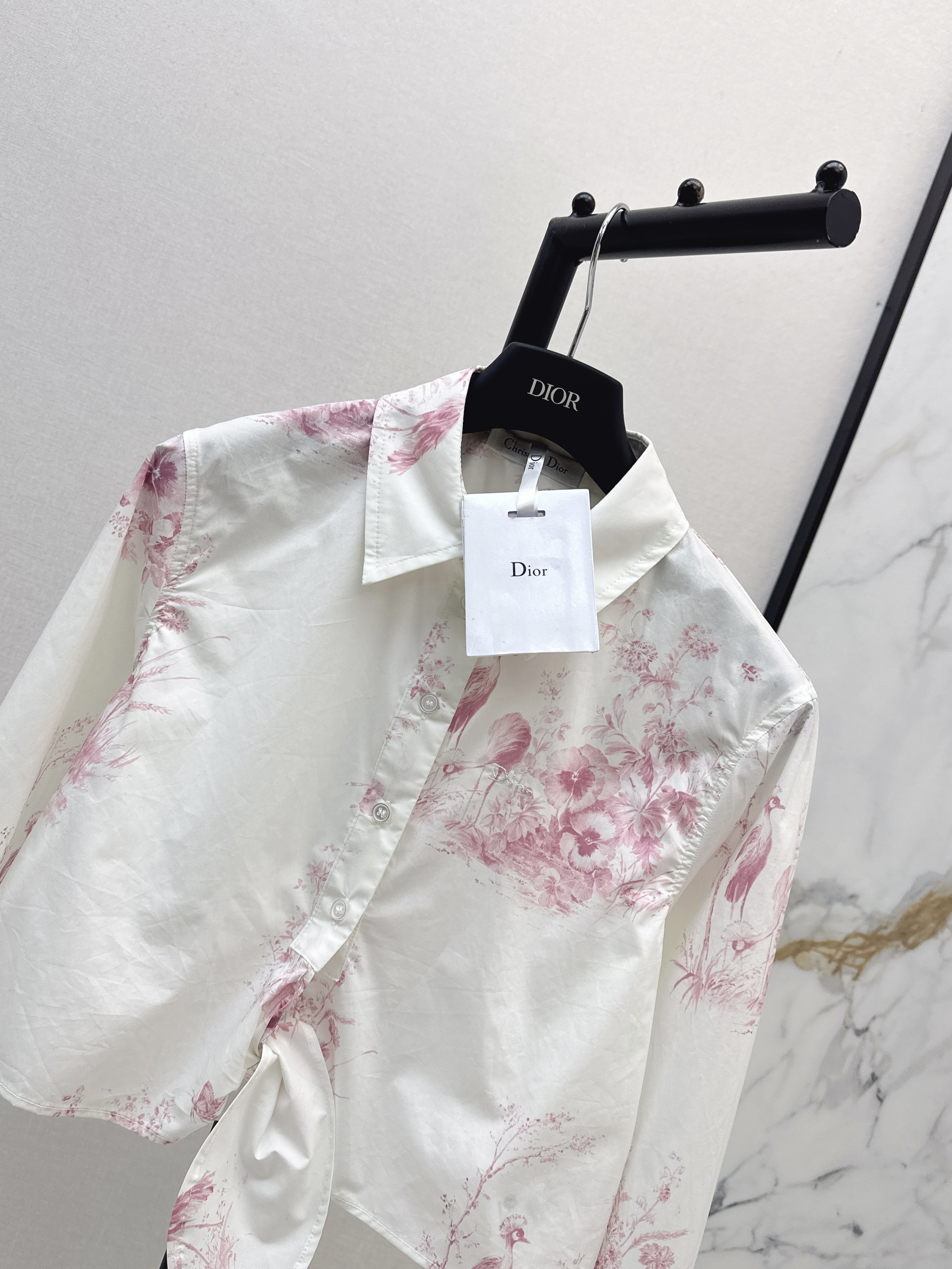 CD 26SS Striped Tie-Front Shirt