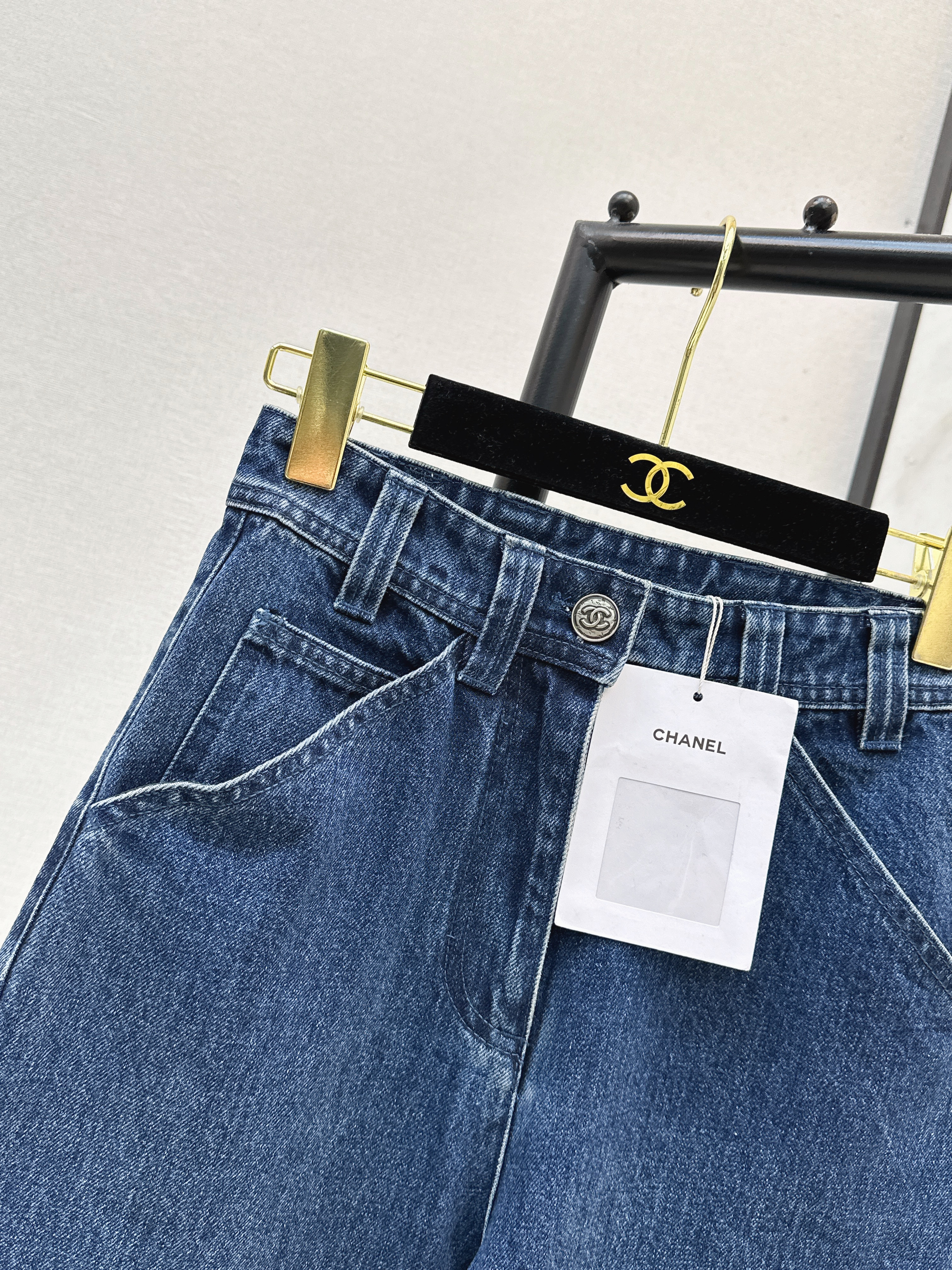 Chan 26ss wige-leg jeans