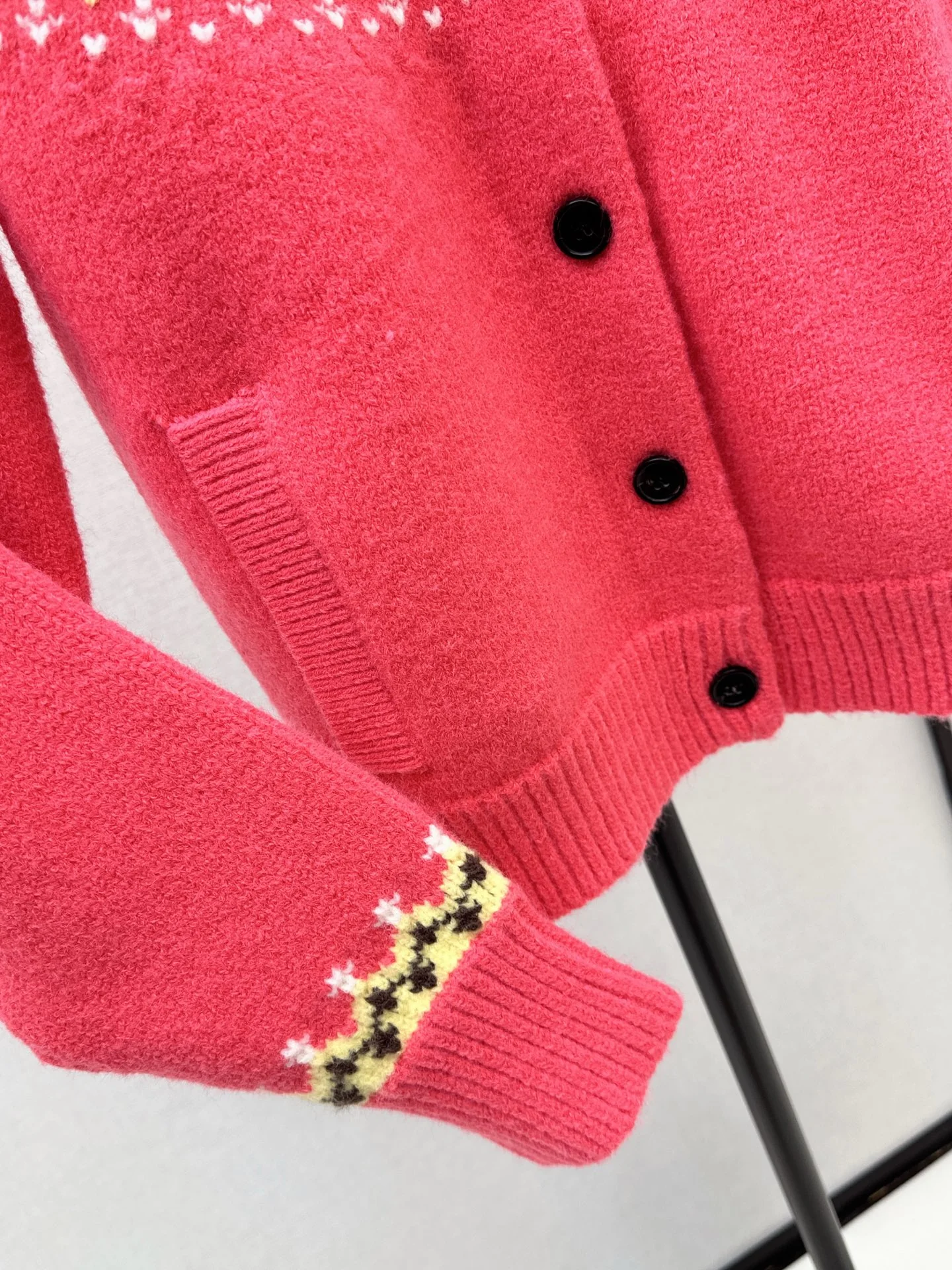 Miu 26ss jacquard cardigan