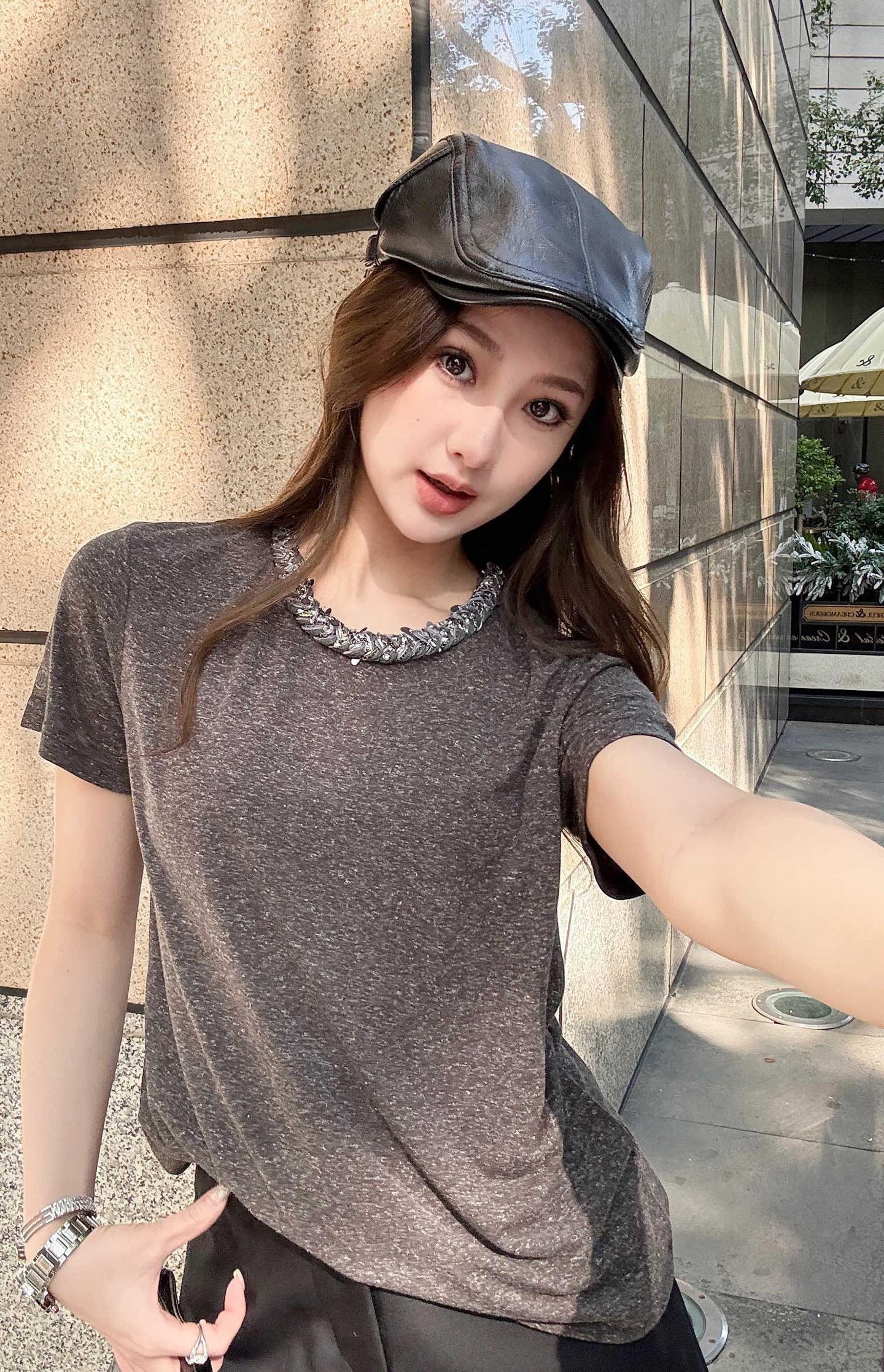 Chan 26ss beading t-shirts