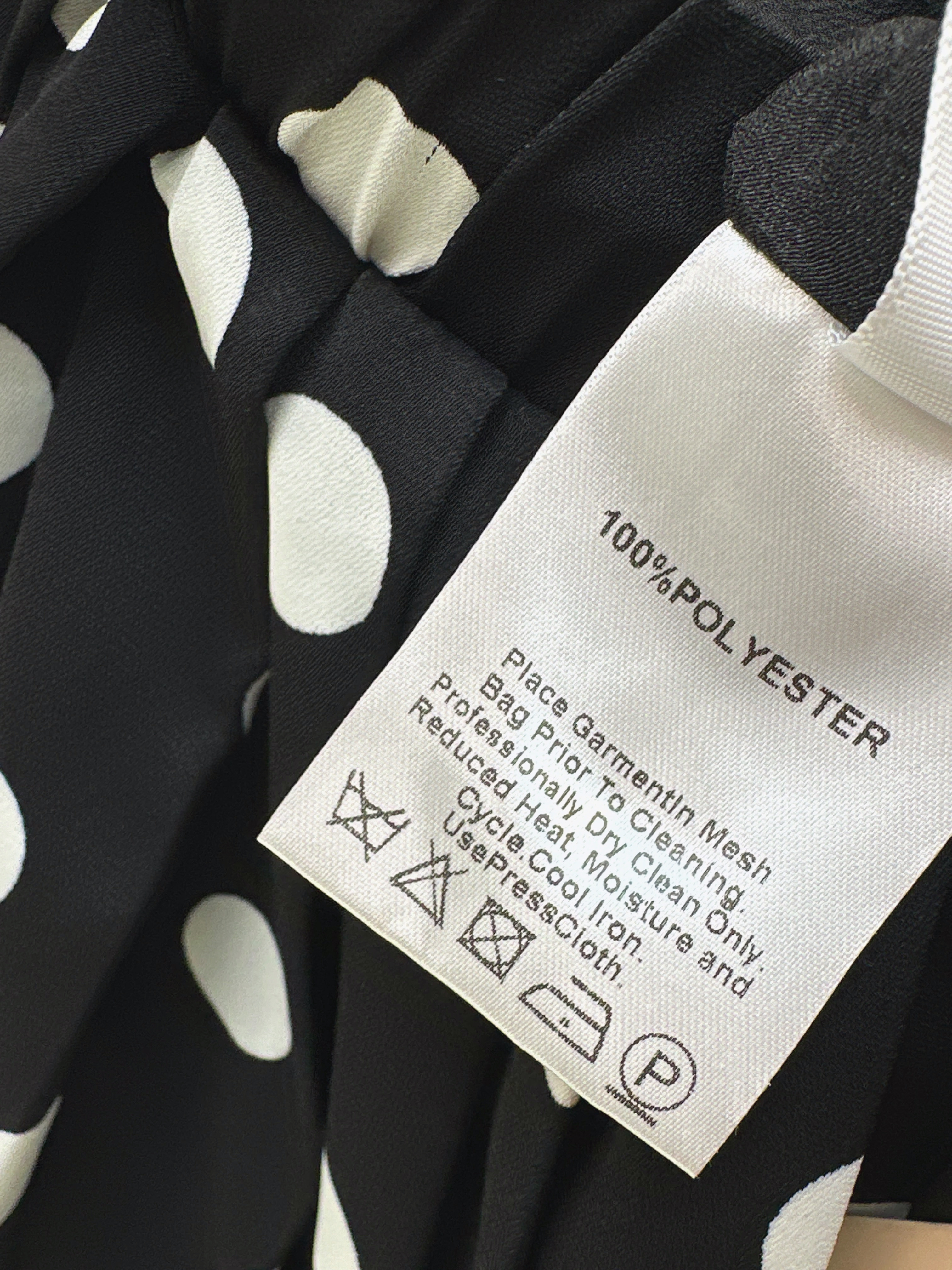 Miu 26ss polka dots pleated skirt