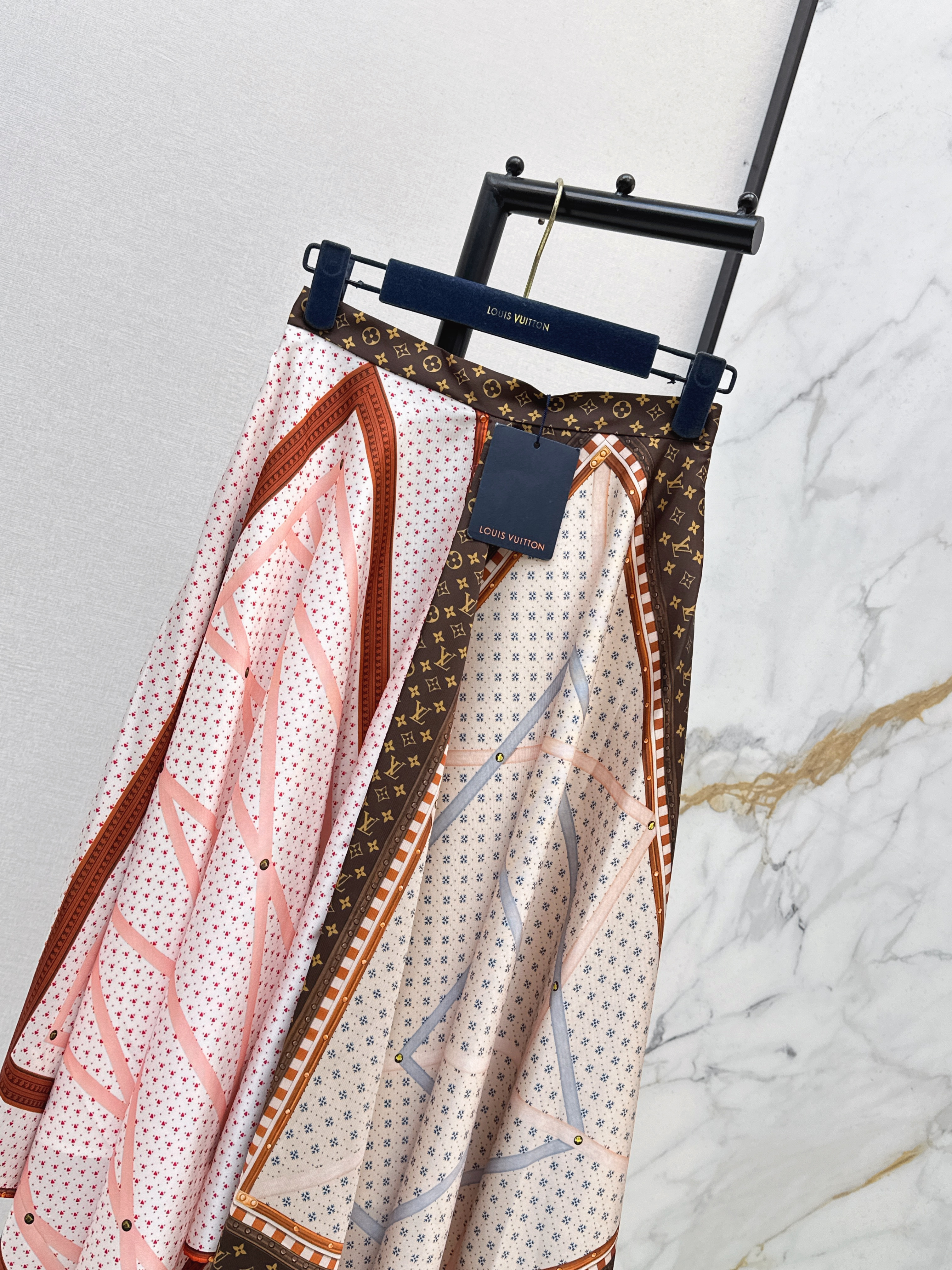 Loui 26ss print asymmetrical skirt