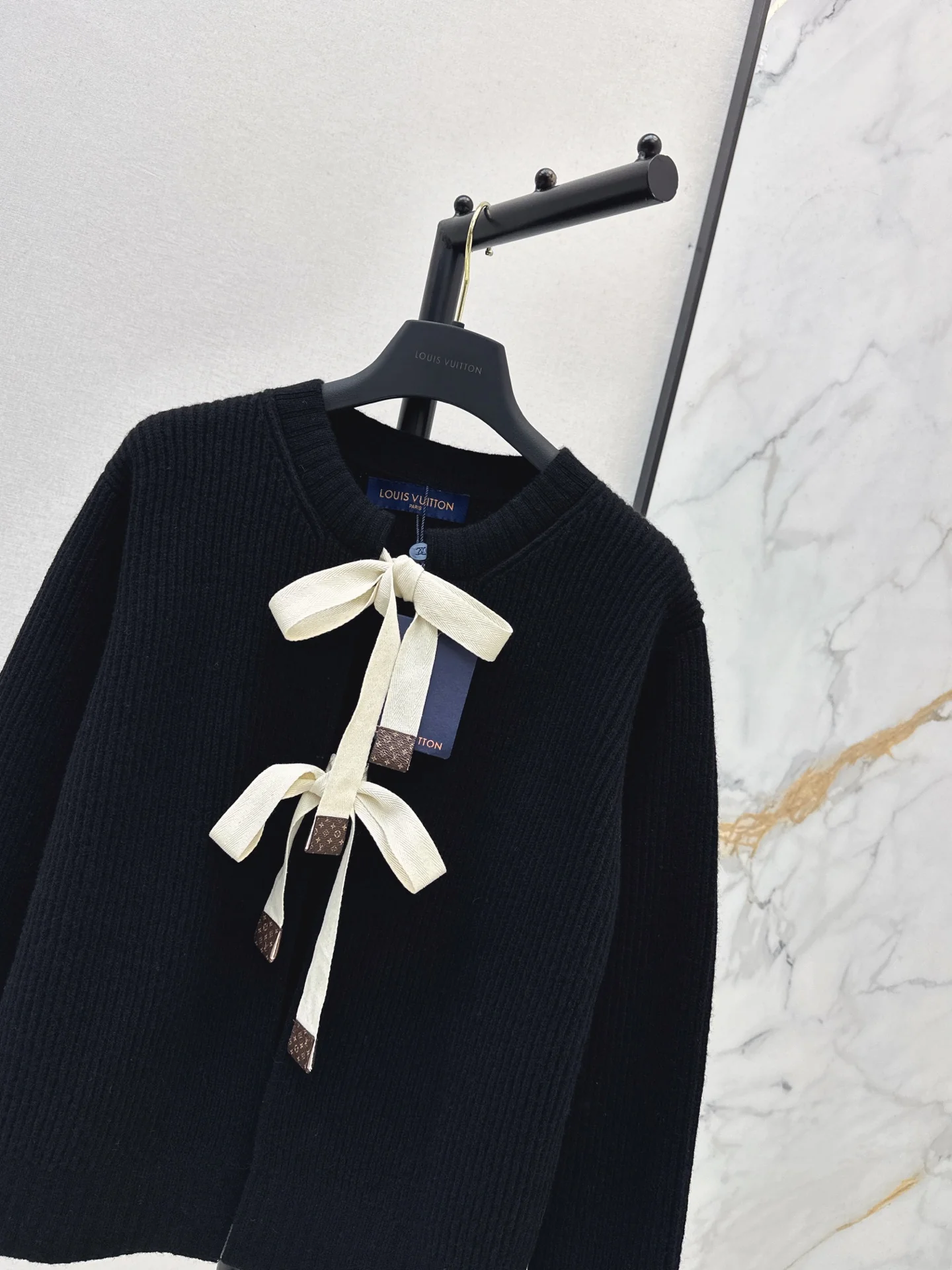 Louis 26ss bow knit cardigan