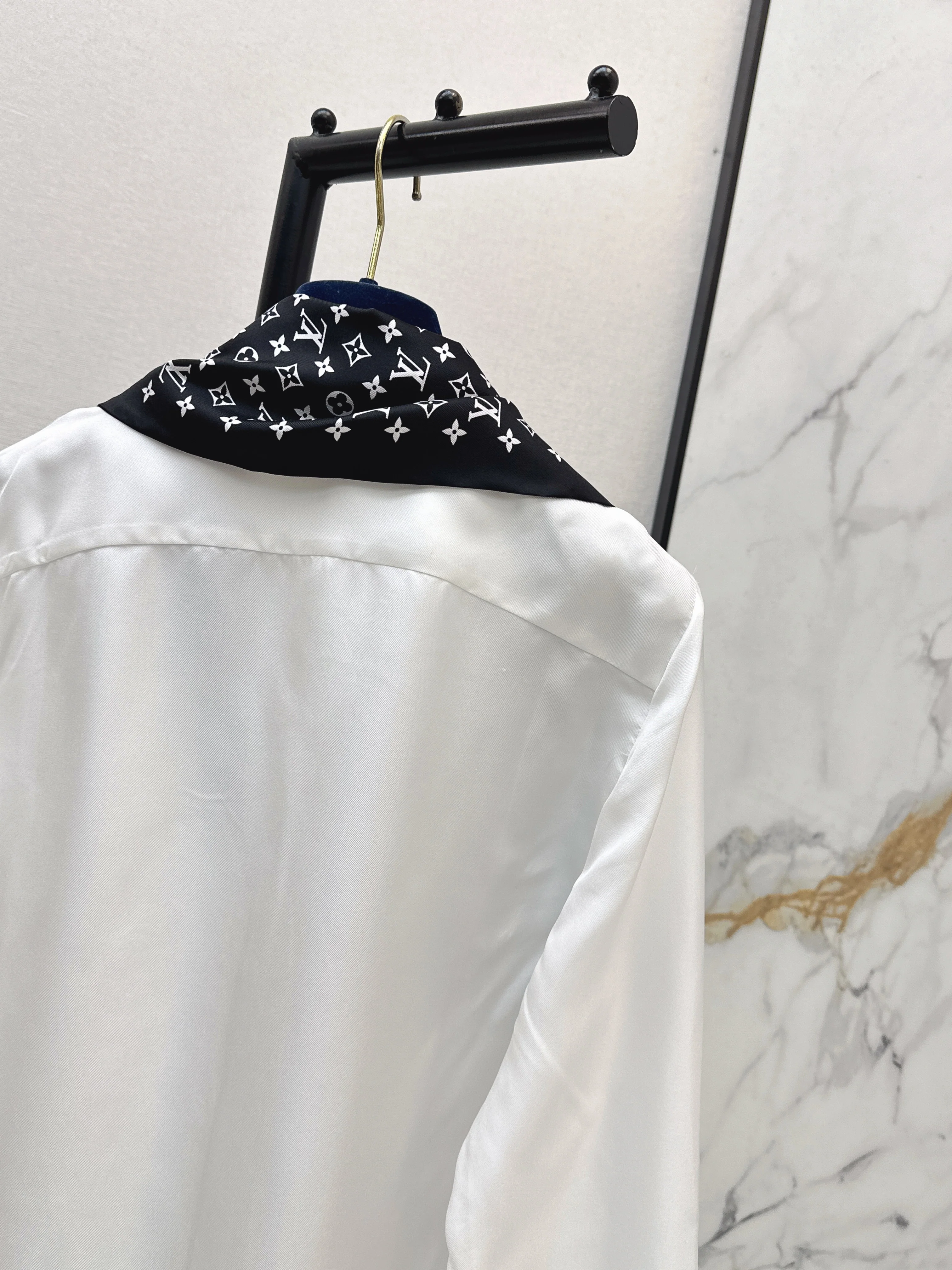 Louis 26ss print silk shirts