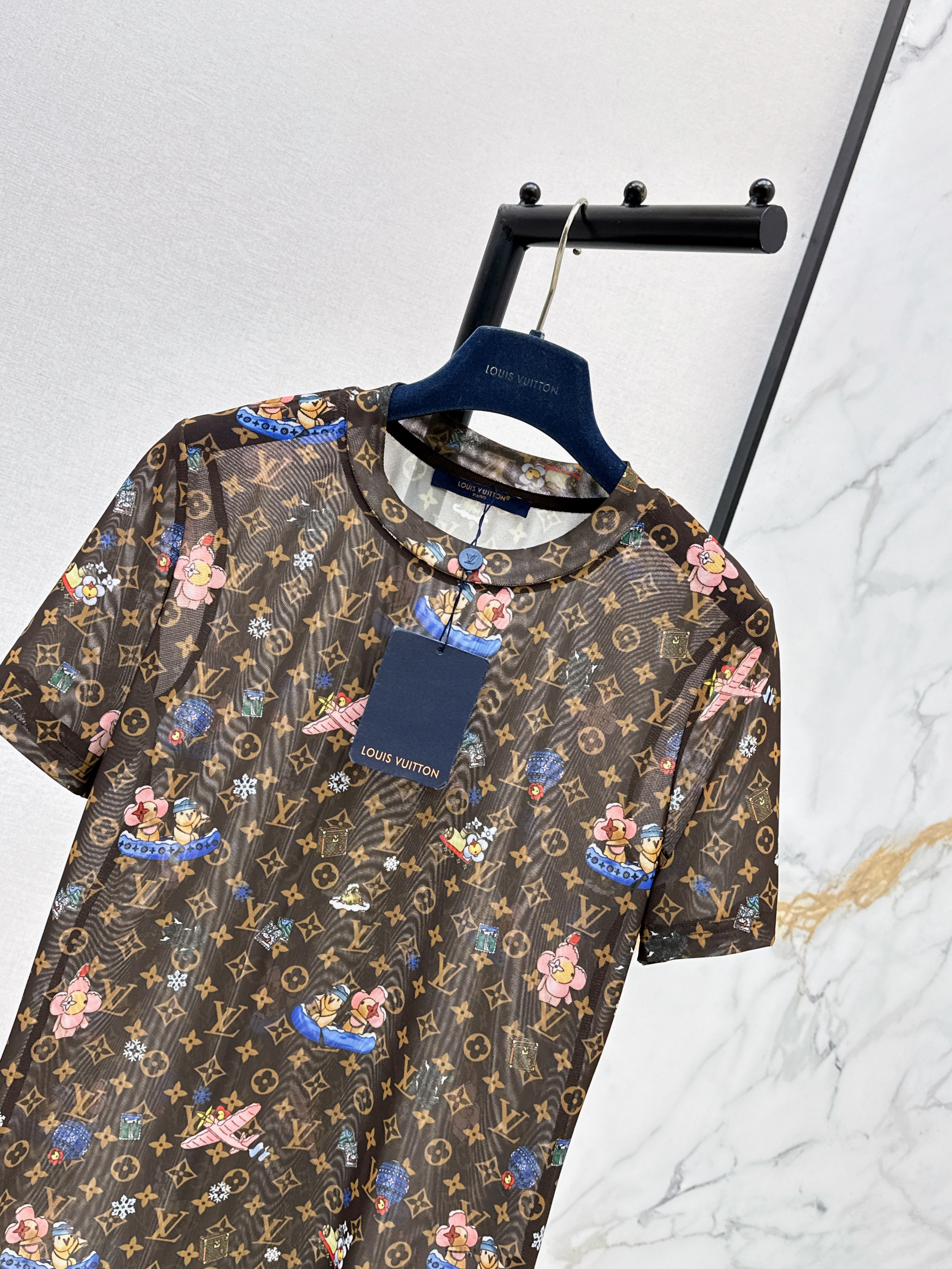 Loui 26ss print mesh top