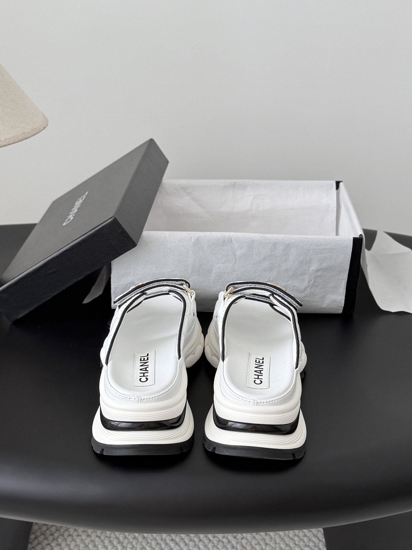 Chan 26ss velcro slippers