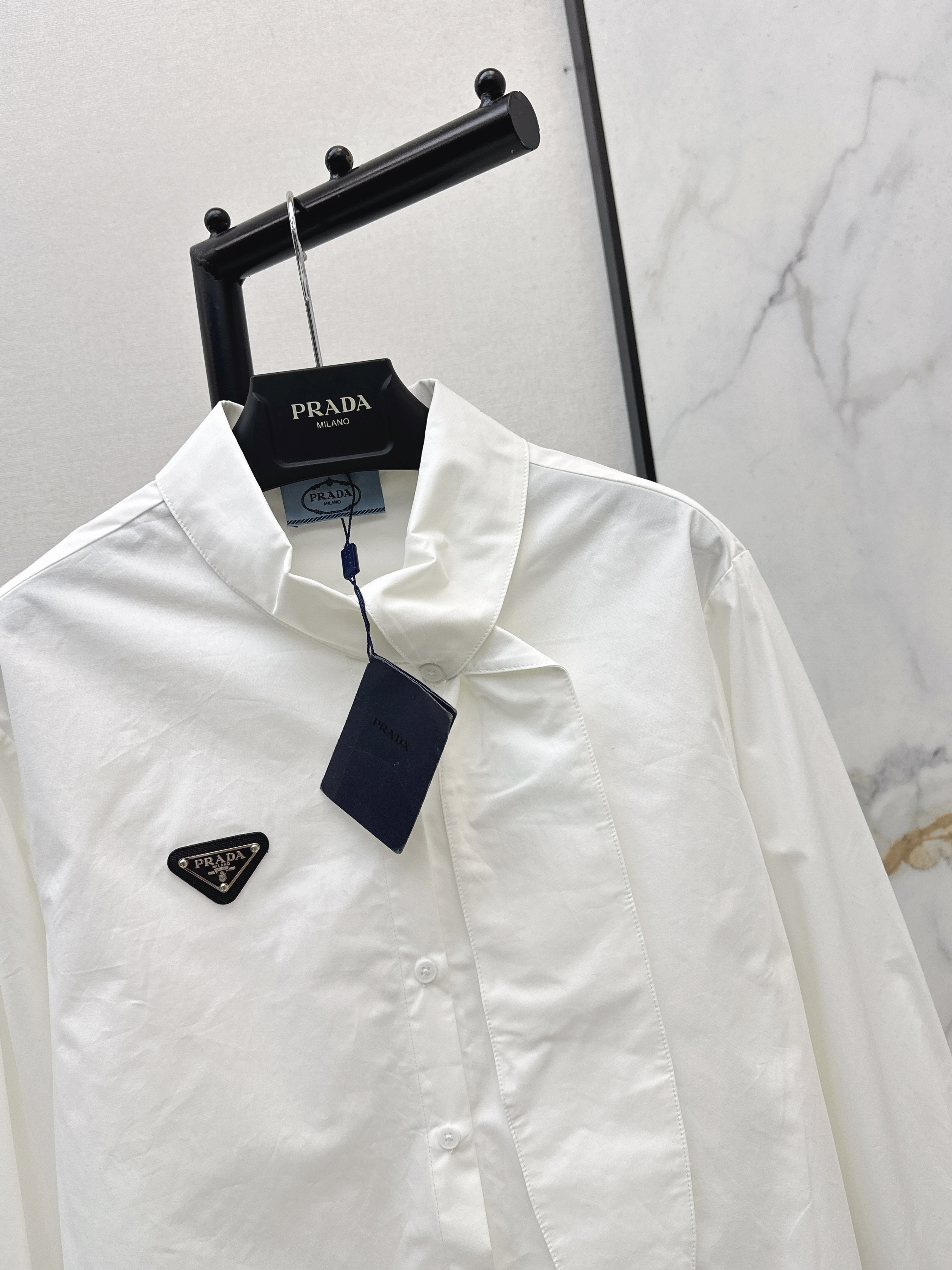 Pra 26ss ribbon shirt
