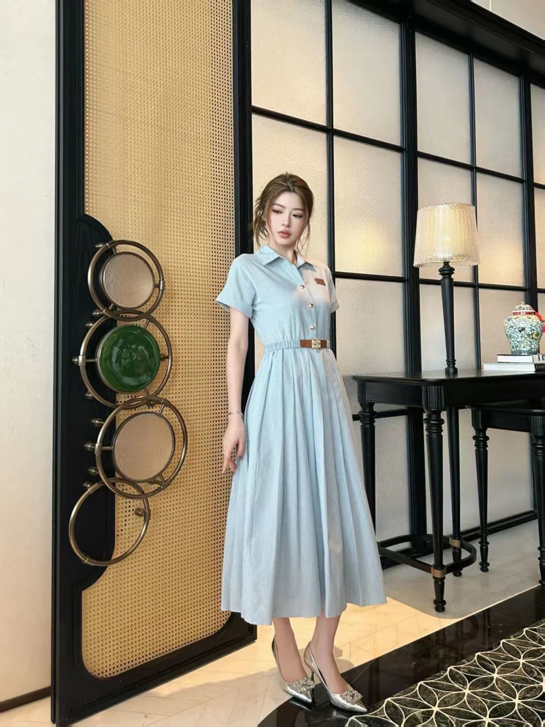 Miu 26ss stripe dress