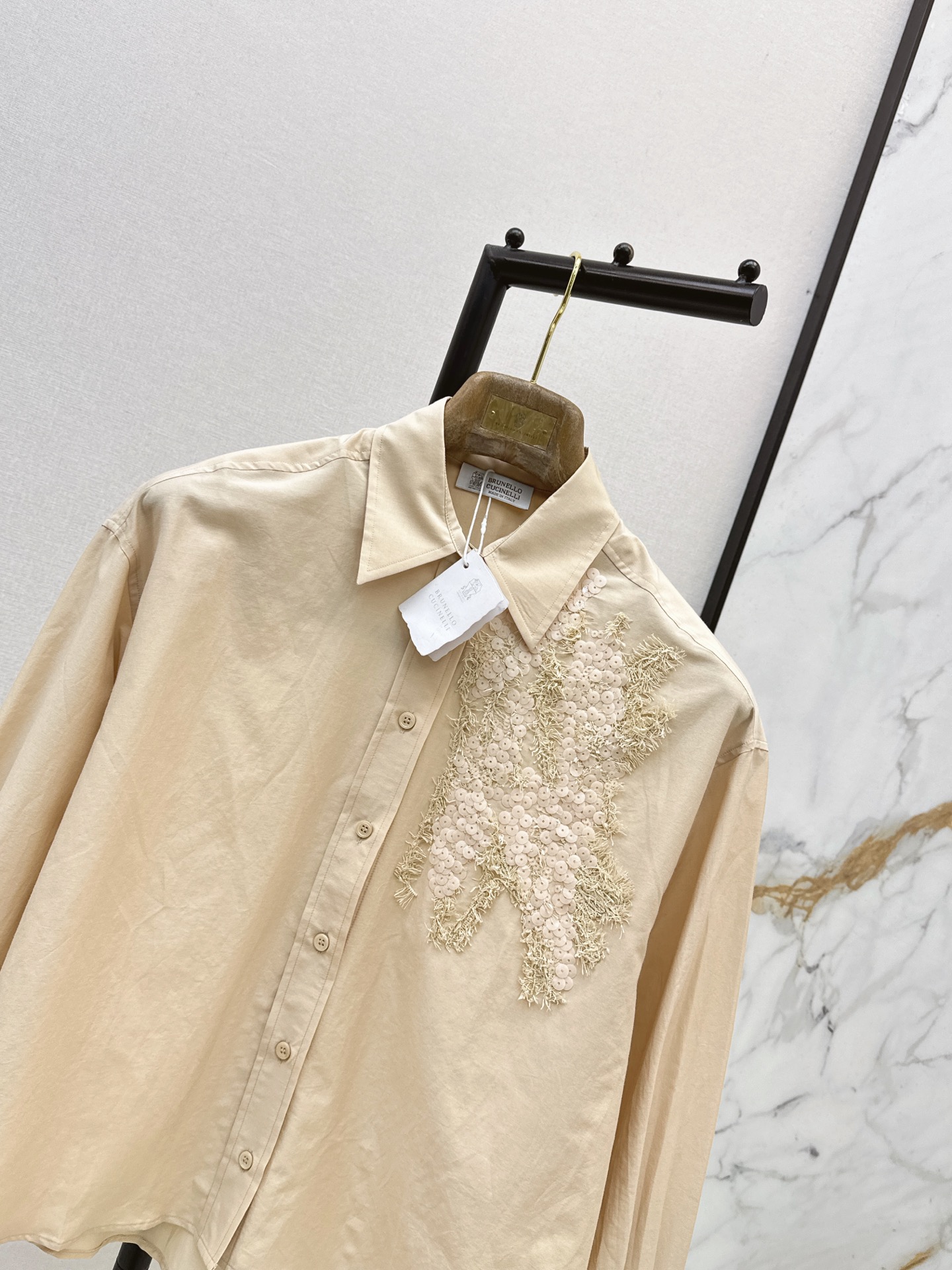 Brun 26ss sequine shirt