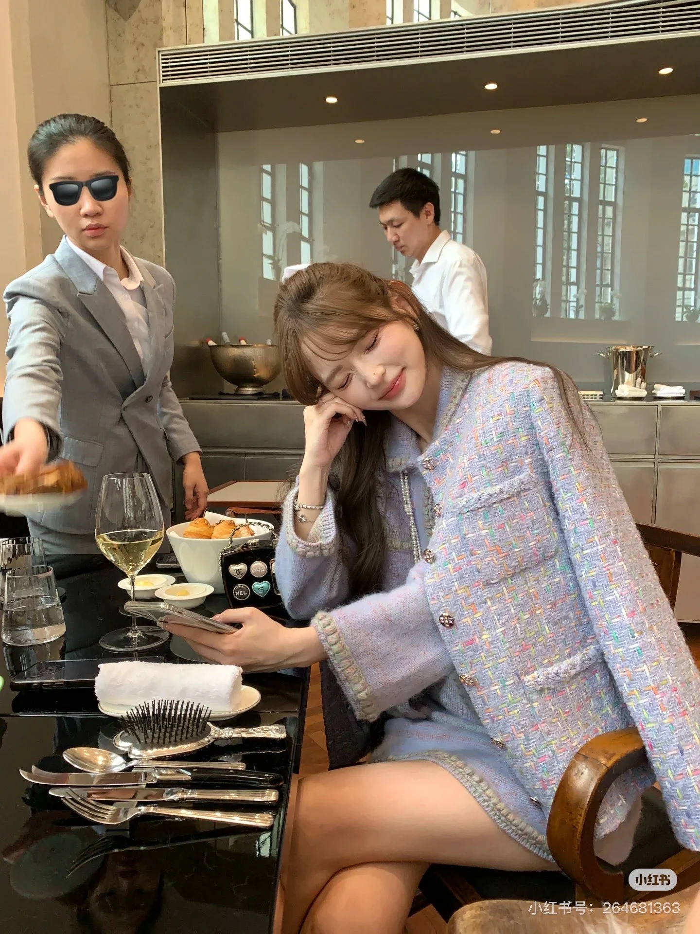 Chan 25fw woven tweed jacket