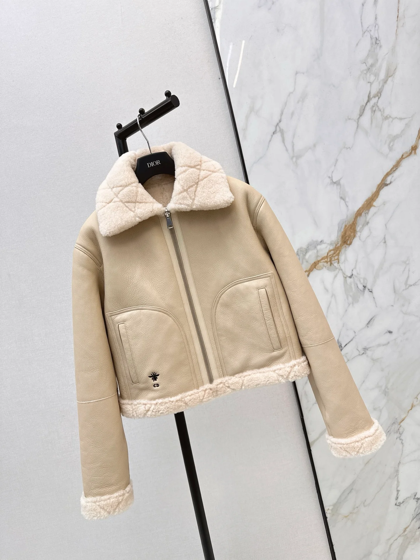 CD 26ss reversible fur jacket