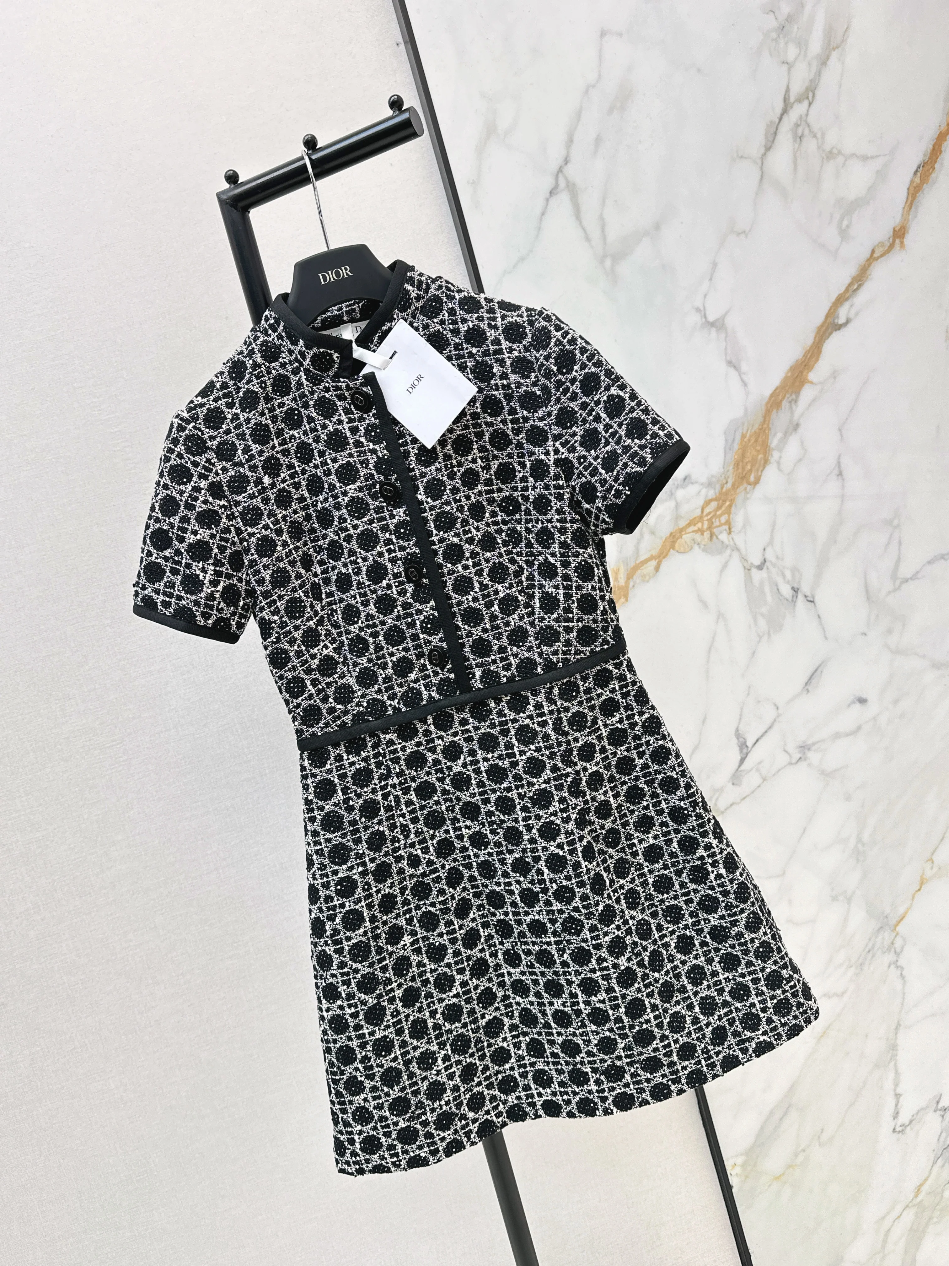 CD 26ss woven tweed dress
