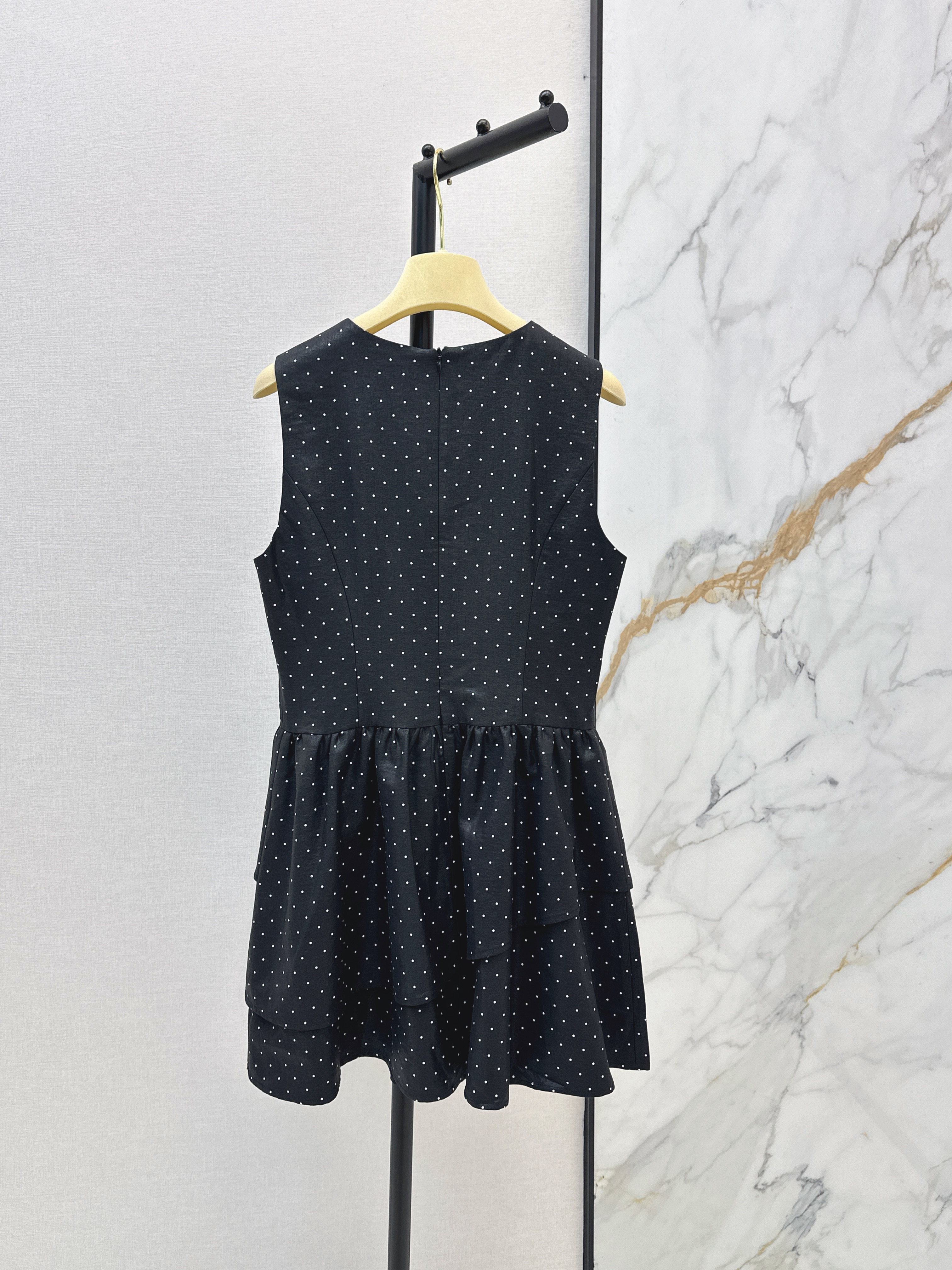 Miu 26ss polka dots dress