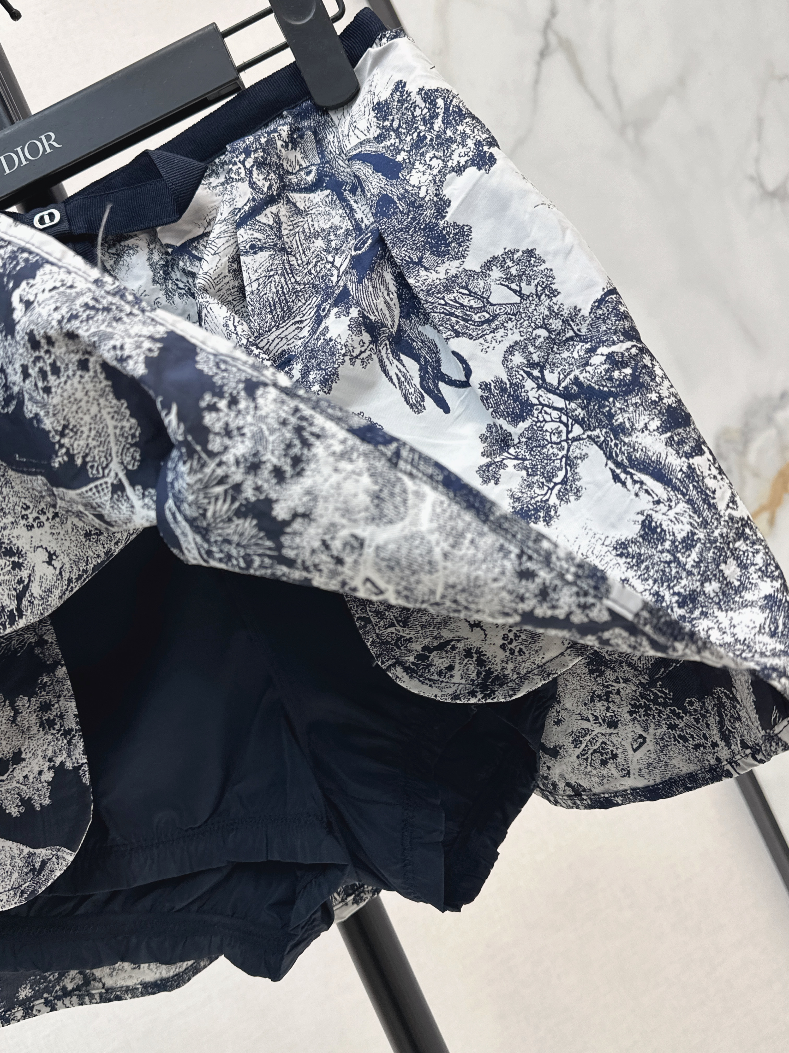 CD 26ss print A-line skirt