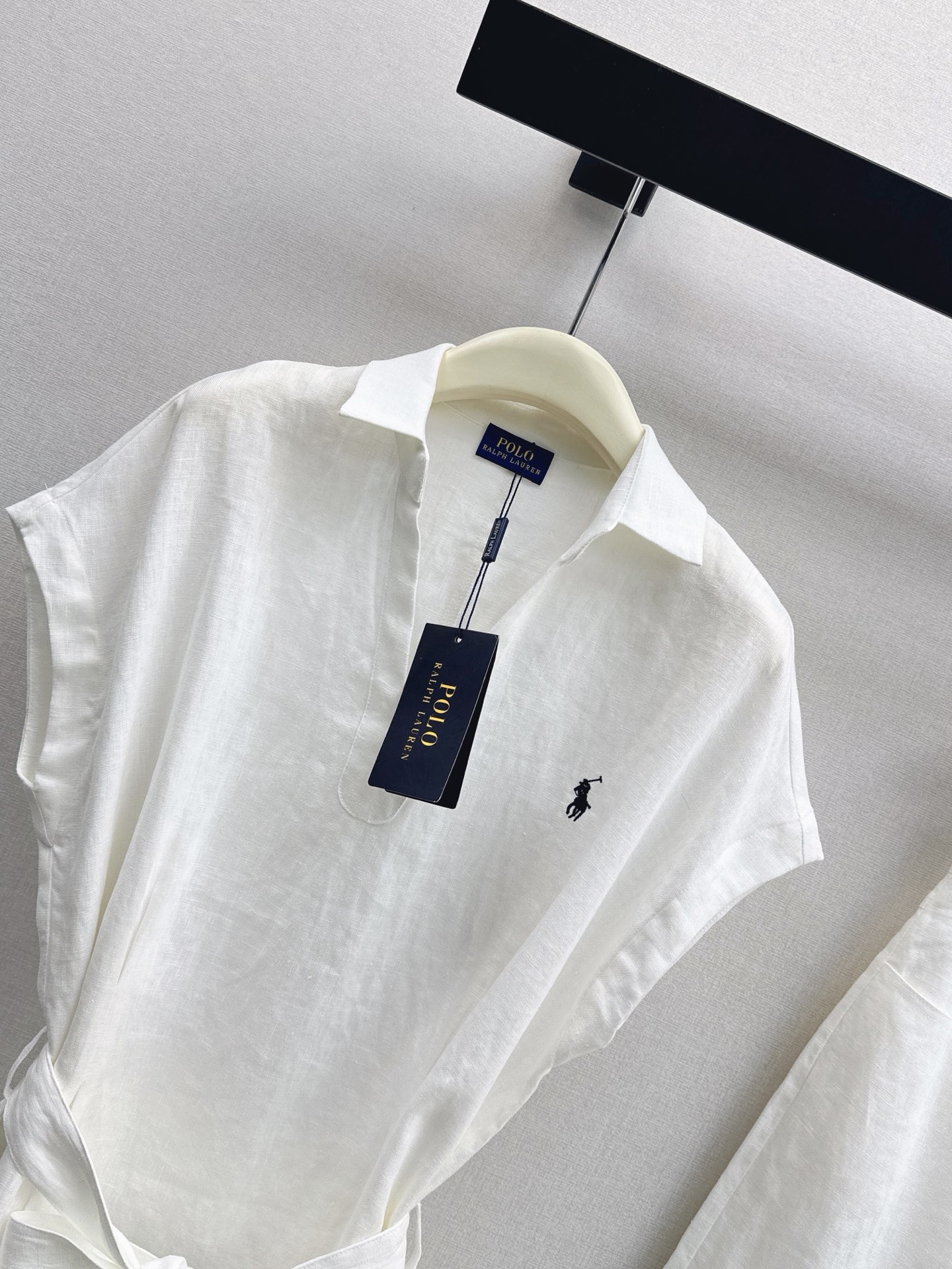 Ralp 26ss embroidery sleeveless shirt