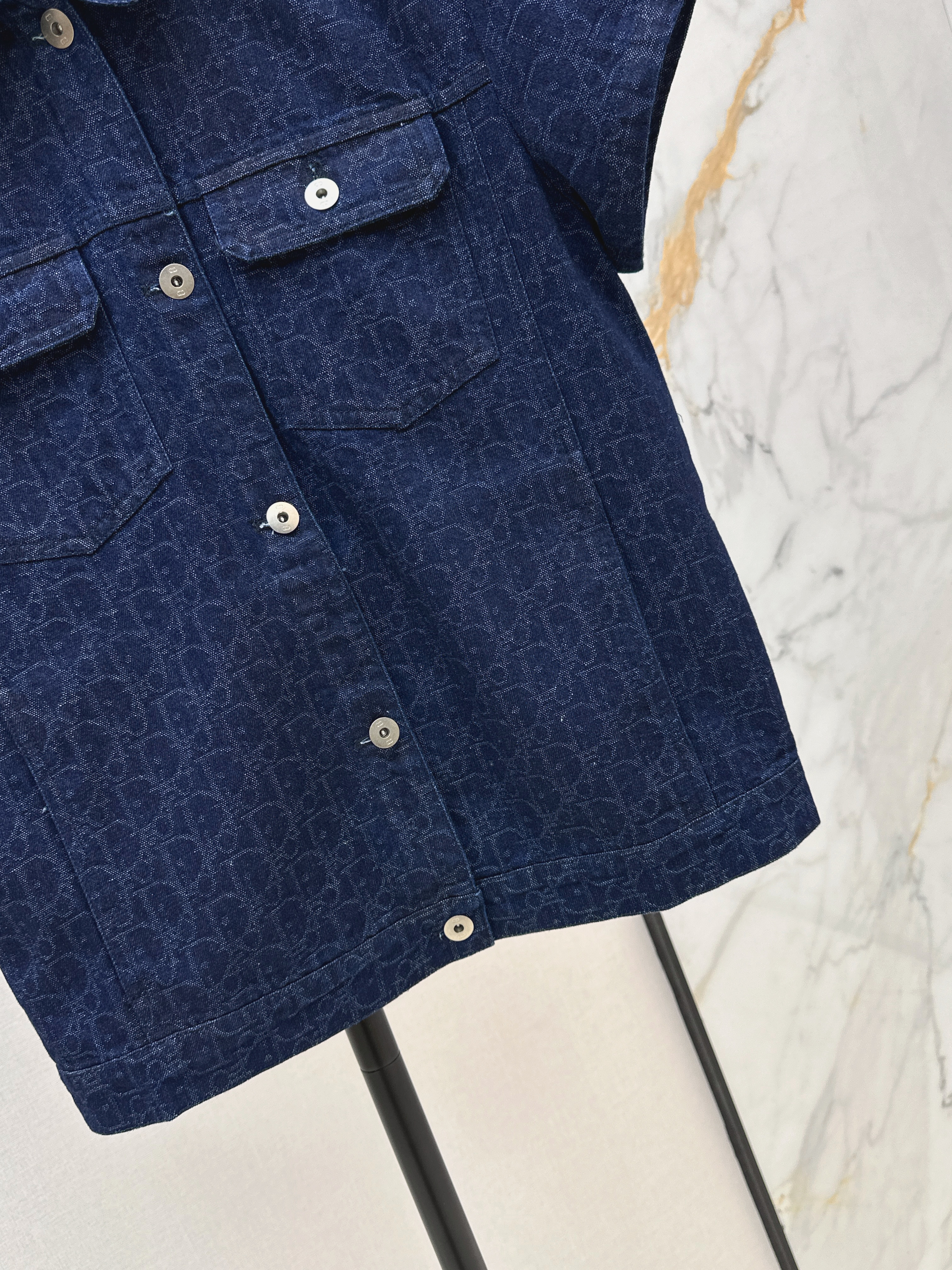 CD 26ss denim sleeveless jacket