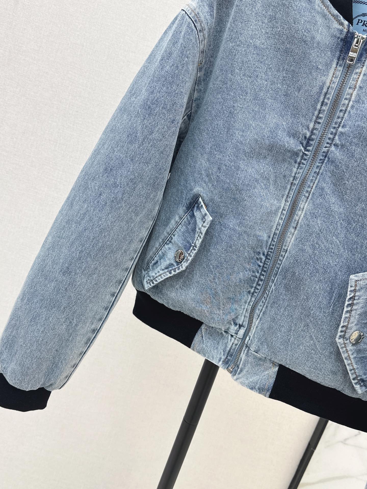 Prad 26ss denum padded jacket