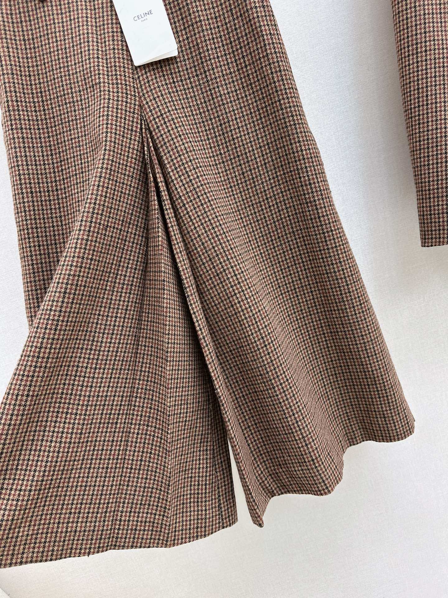 Celi 25fw check dress pants