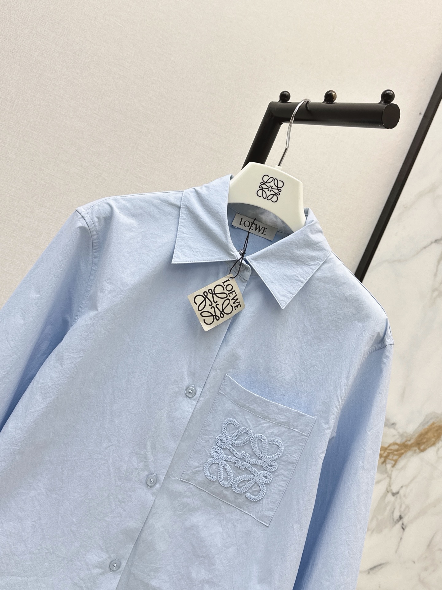 Loe 26ss asymmetrical shirt
