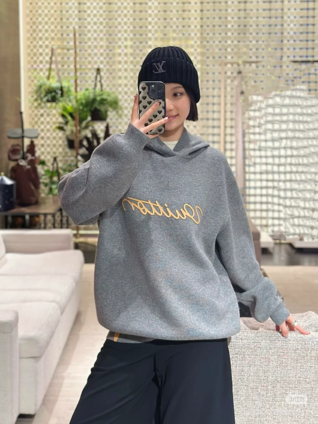 Louis 26ss hooded casual sweater