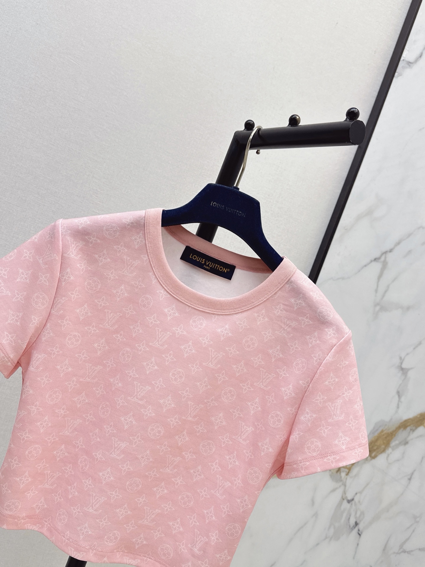 Loui 26ss cropped print t-shirt