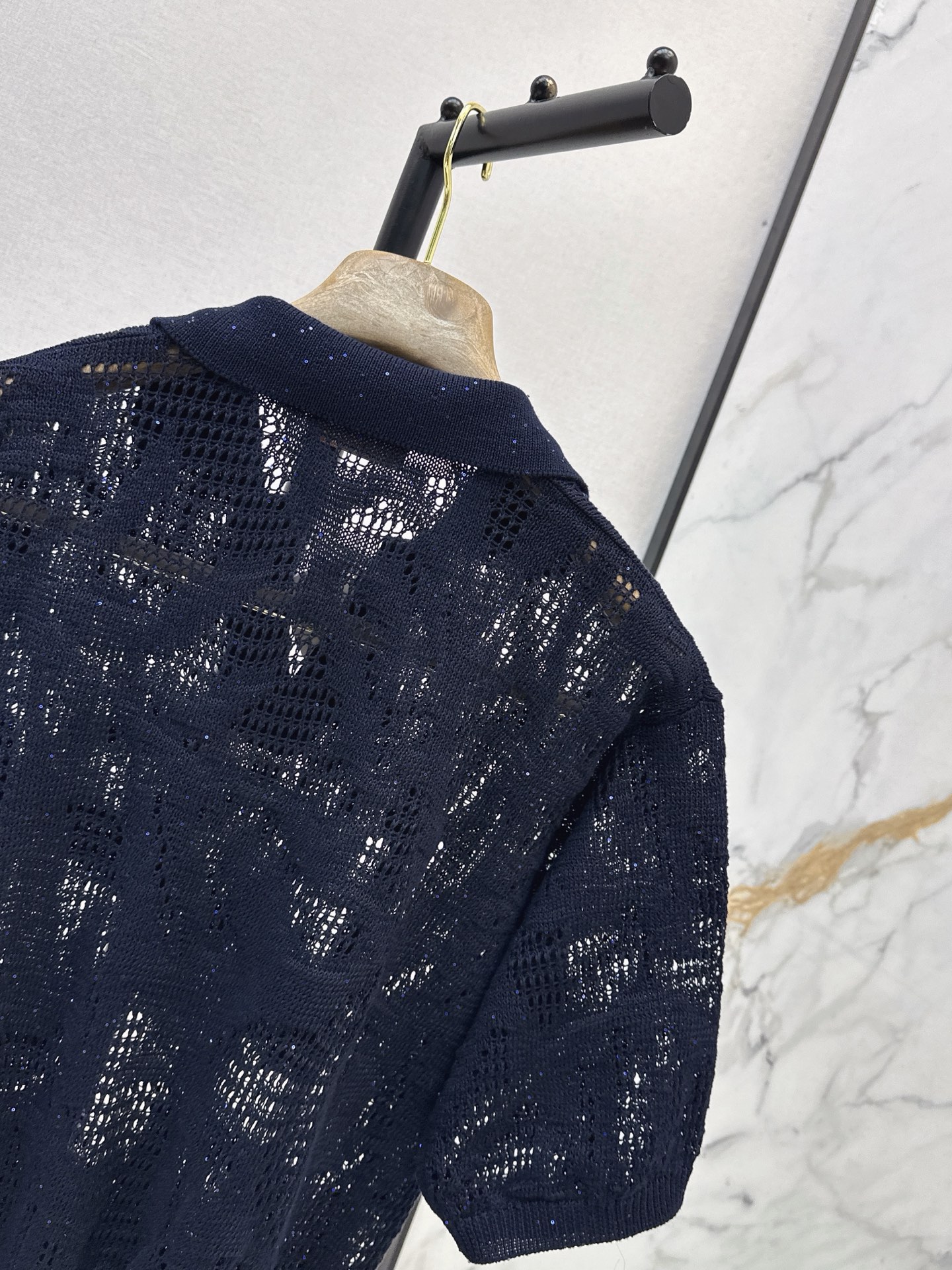 Brun 26ss hollow knitwear