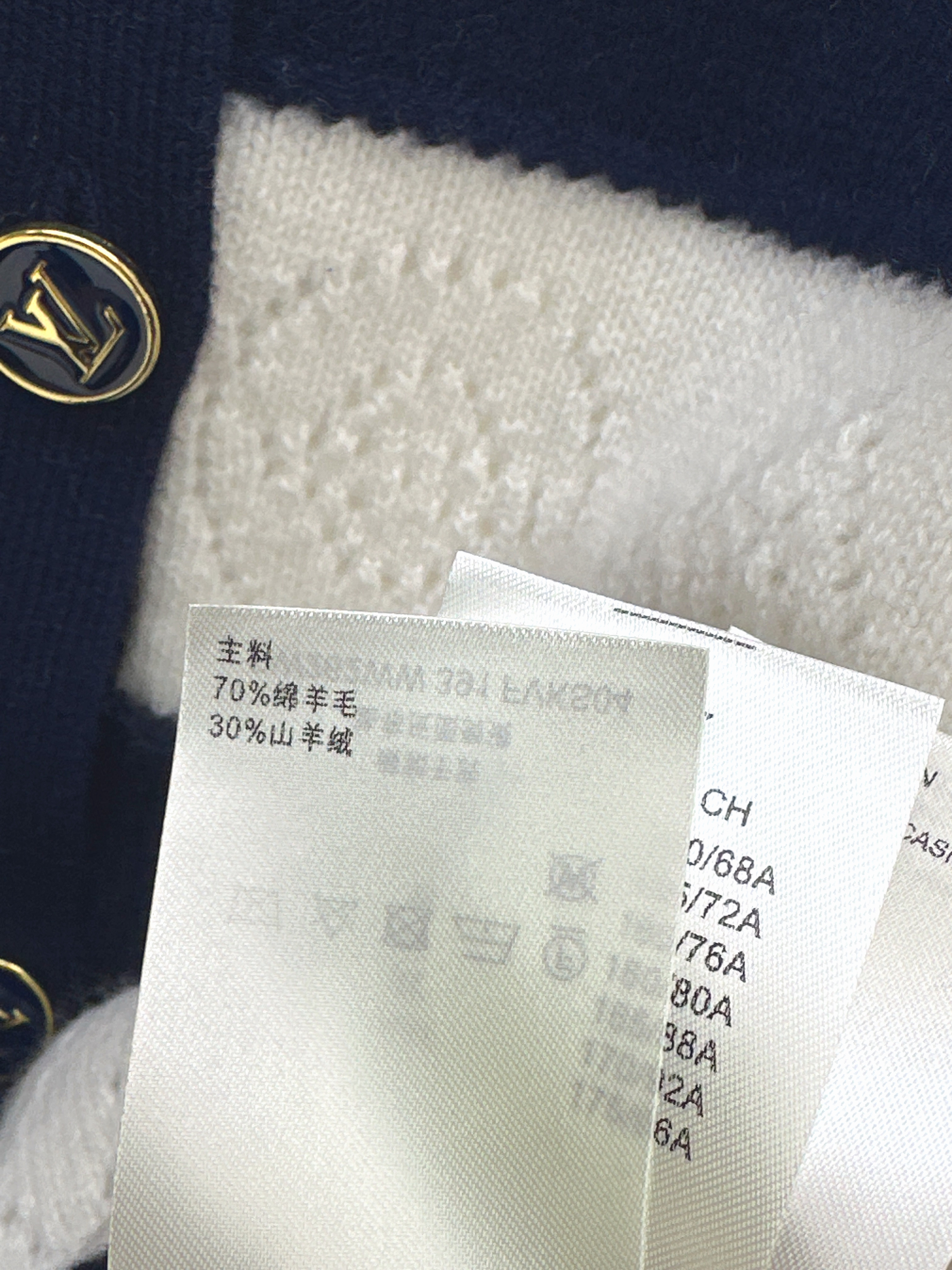 Loui 26ss stripe knit cardigan