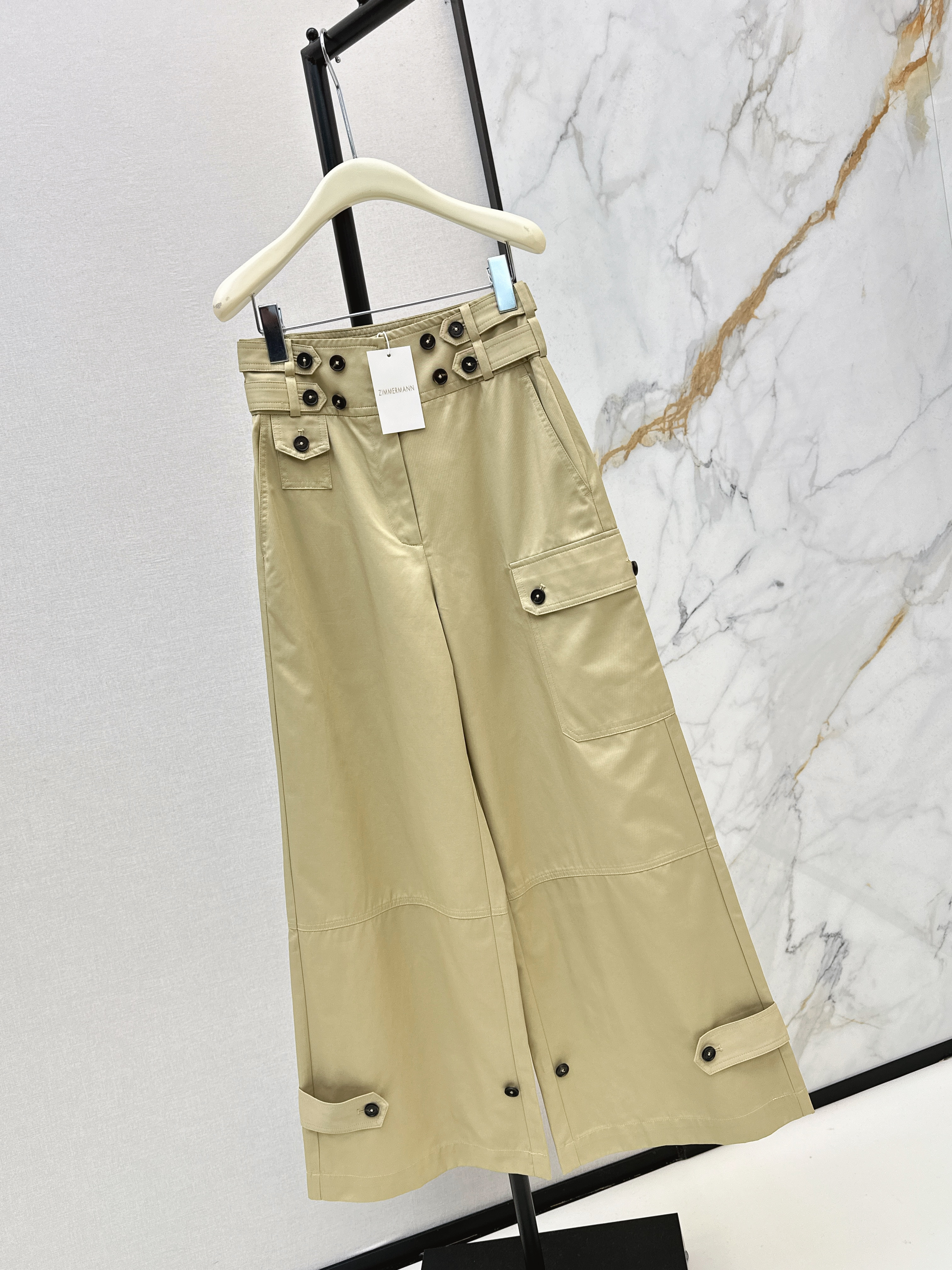 Zimm 26ss wide-leg pants