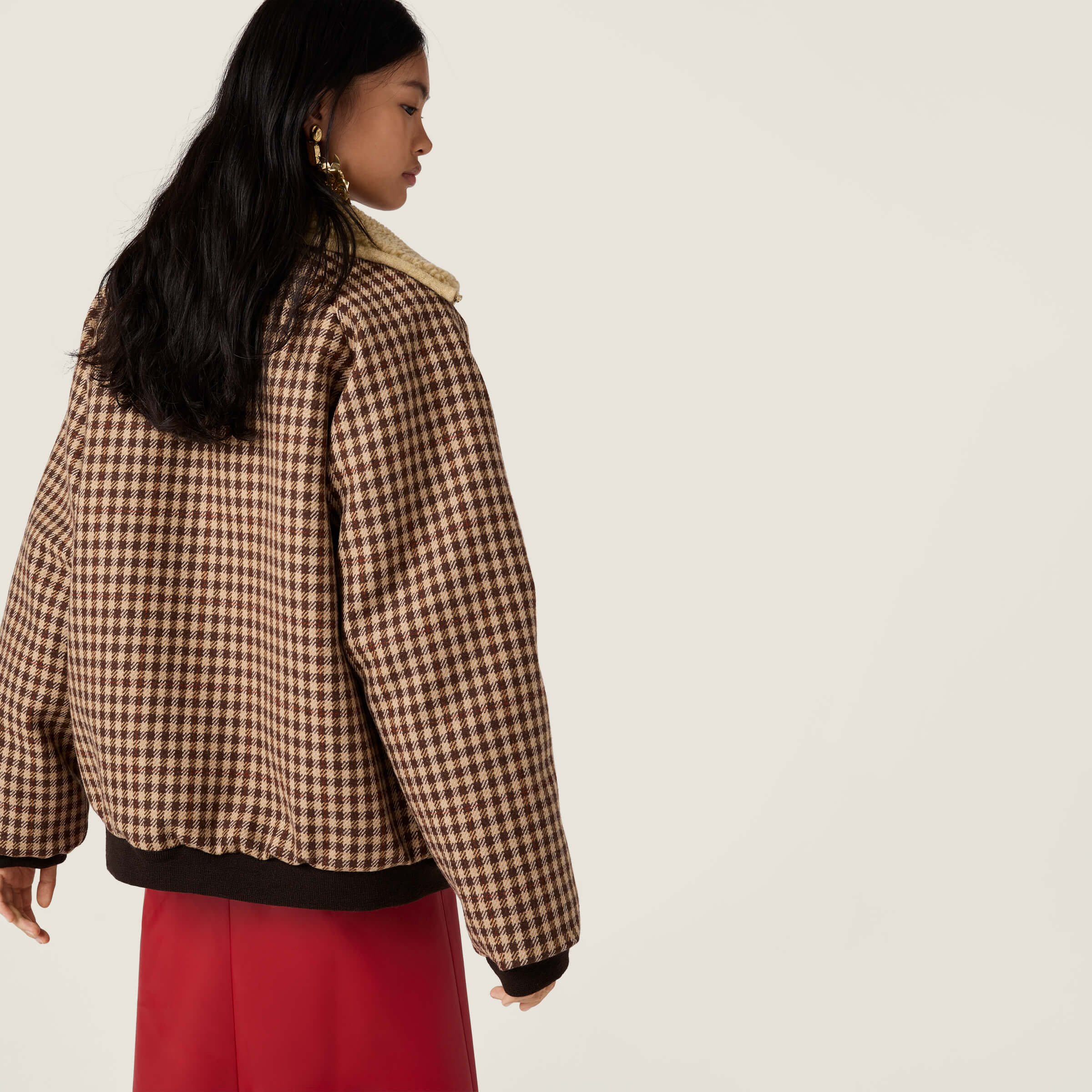 Miu 25fw houndstooth jacket