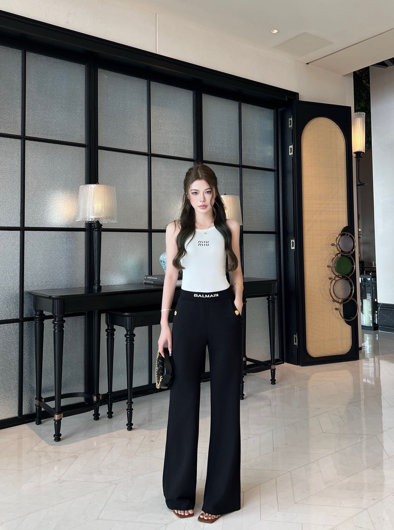Bal 26ss flared pants